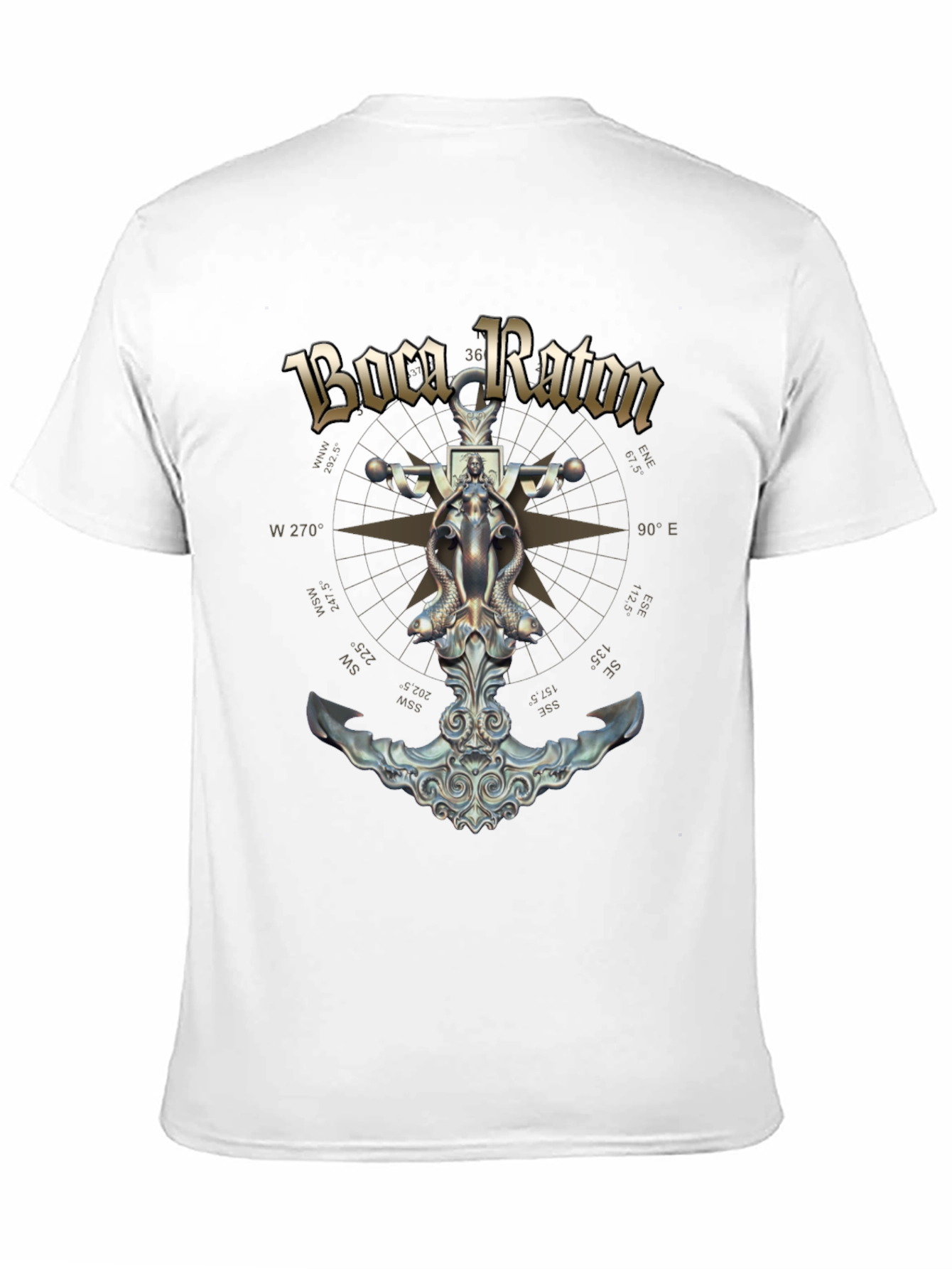 Boca Raton Compass Graphic T-Shirt