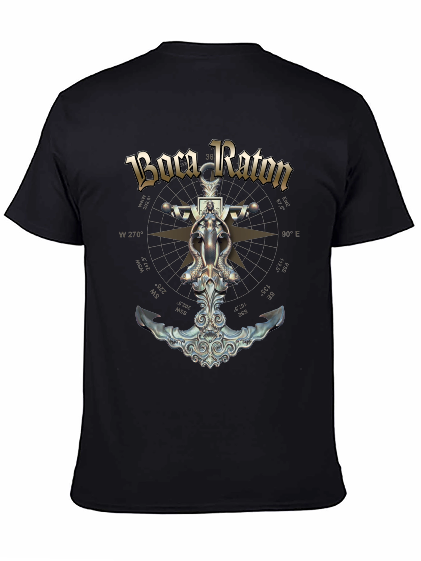 Boca Raton Compass Graphic T-Shirt