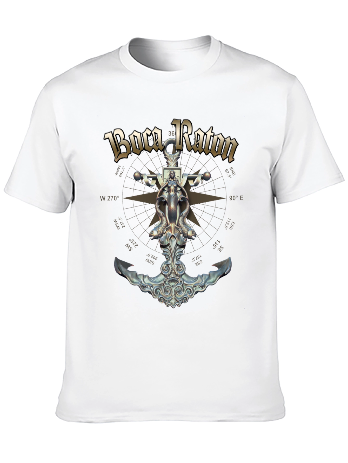 Boca Raton Compass Graphic T-Shirt