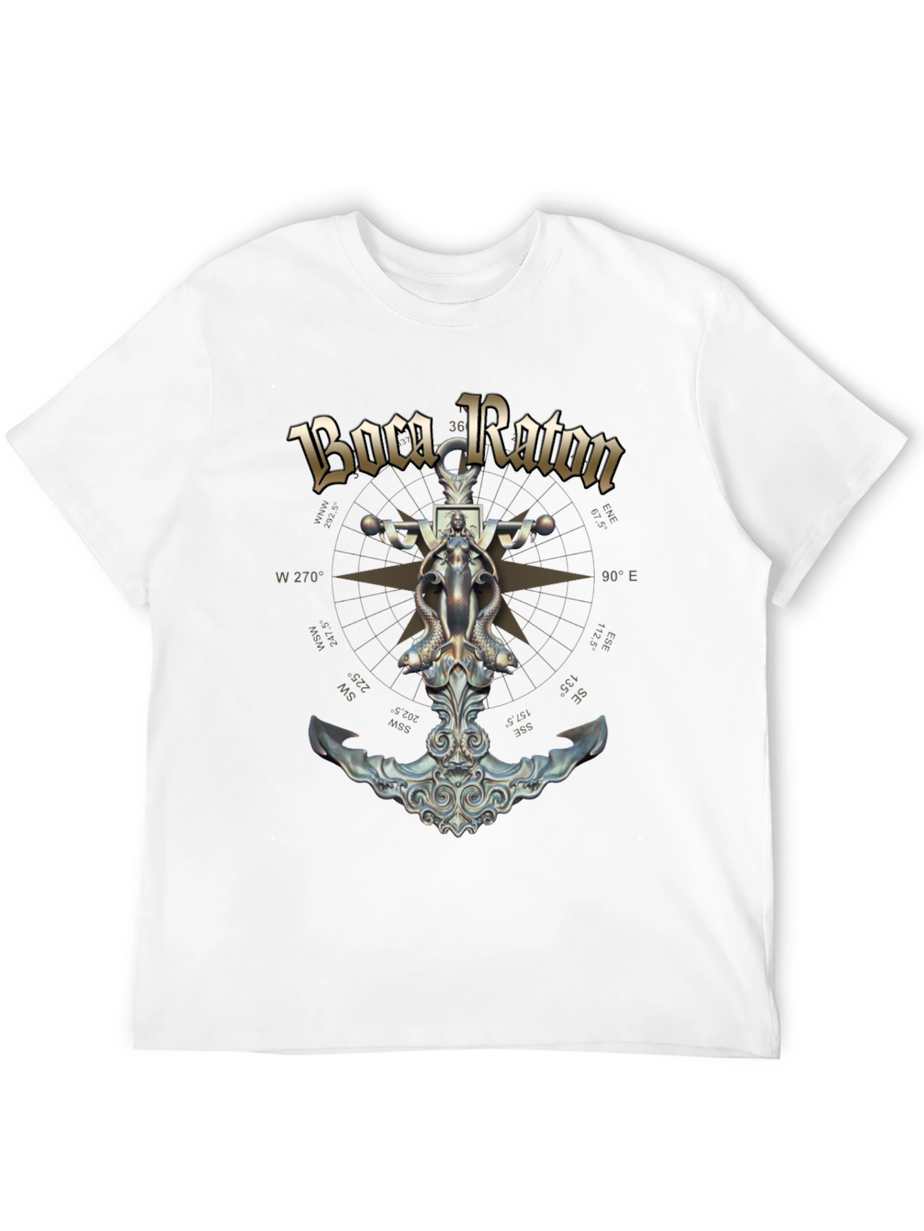 Boca Raton Compass Graphic T-Shirt