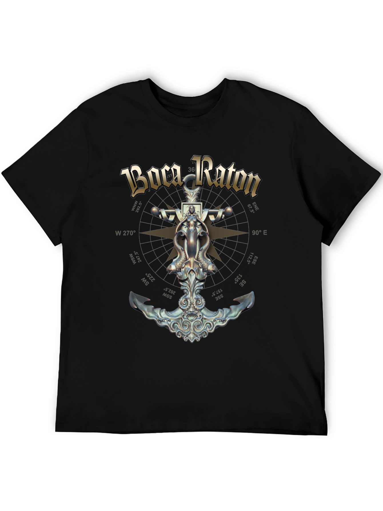 Boca Raton Compass Graphic T-Shirt