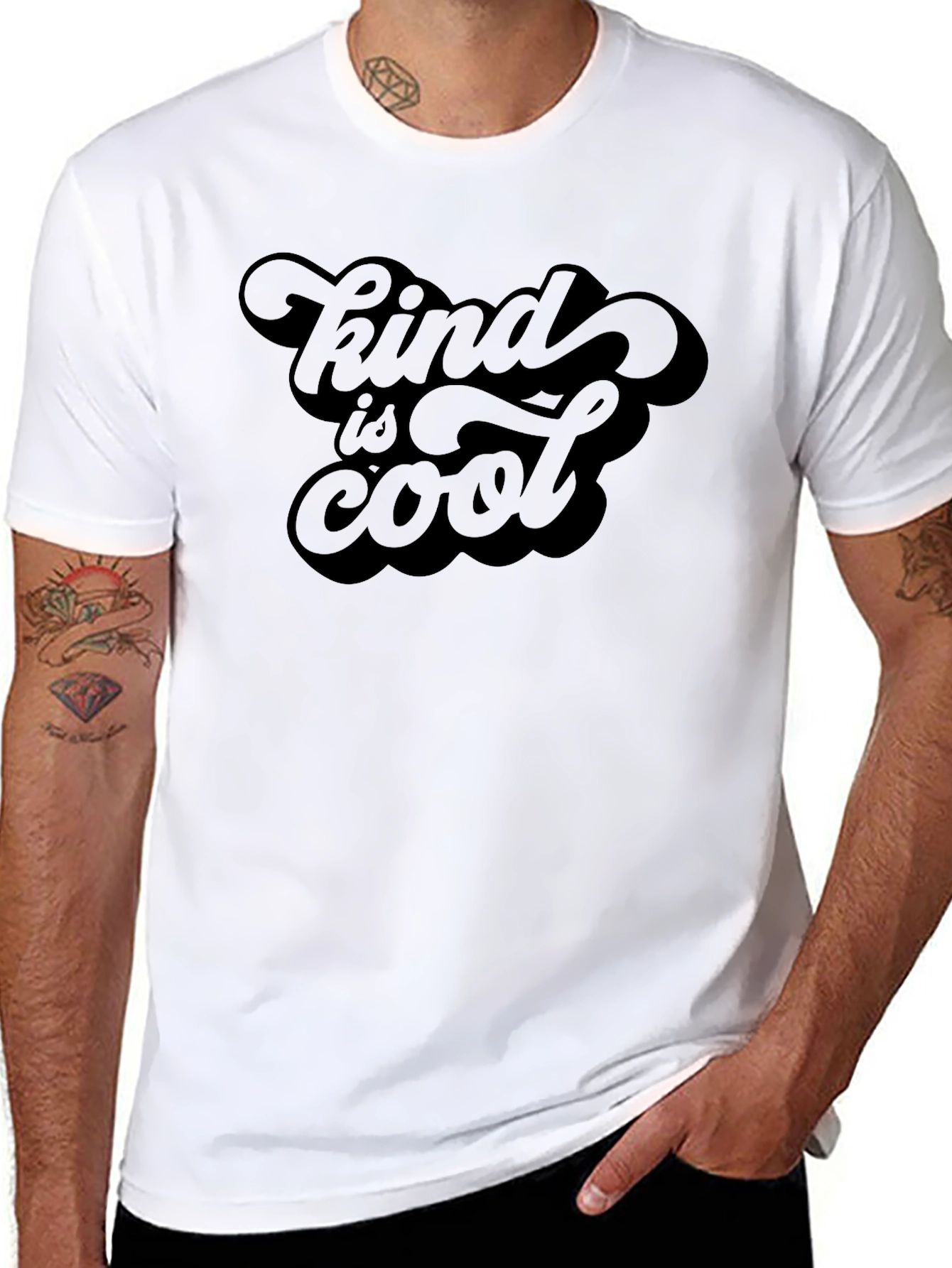 Kind Is Cool Graphic Tee - Mens Black T-Shirt