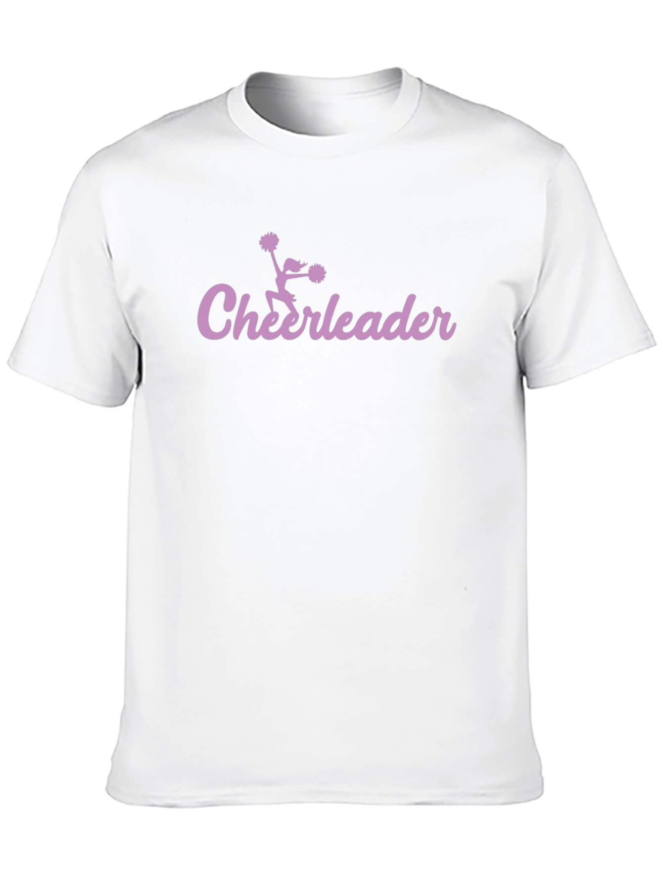Cheerleader Graphic Tee - Black Cotton T-Shirt