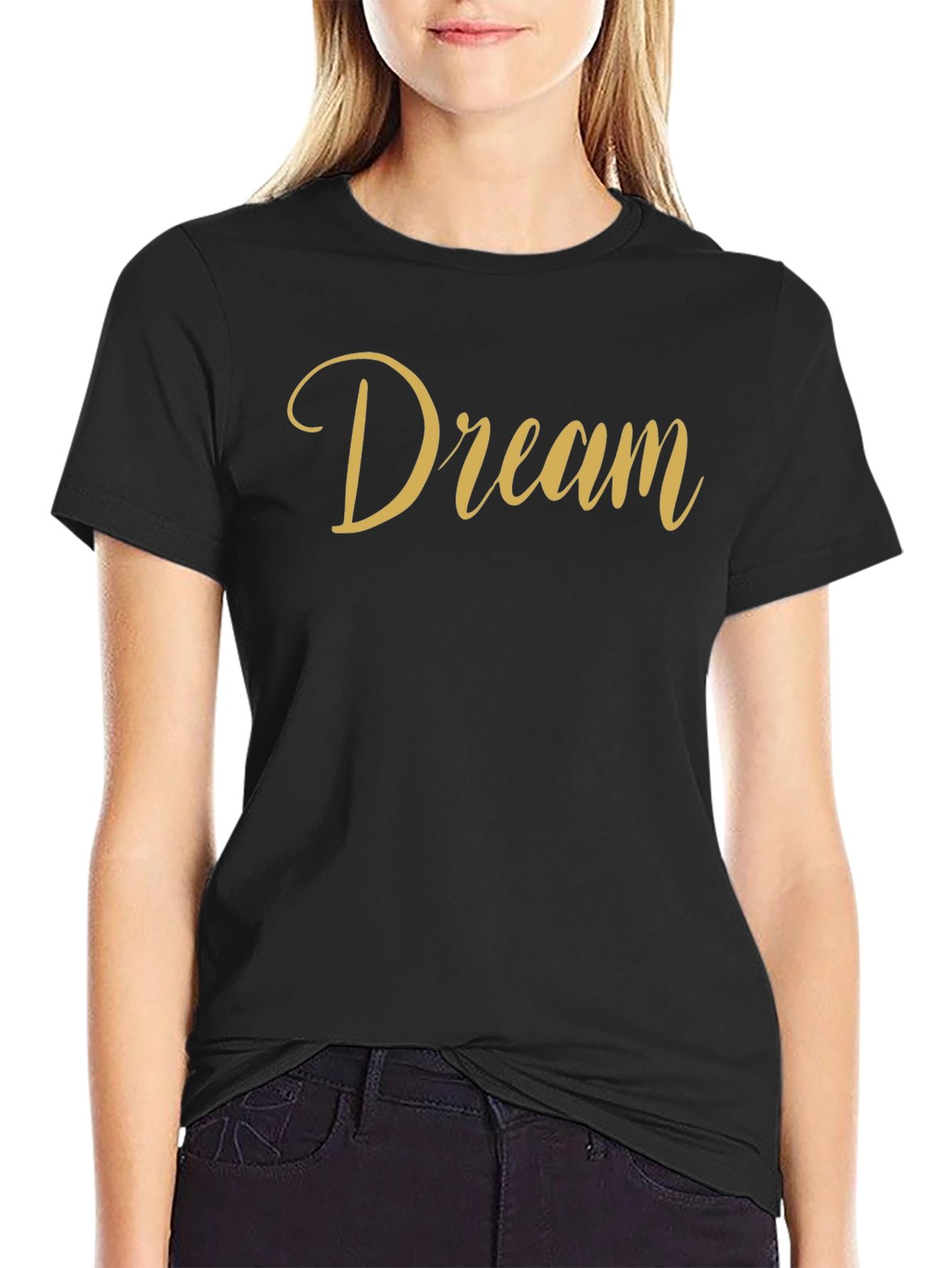 Dream Script Tee - Stylish Comfort