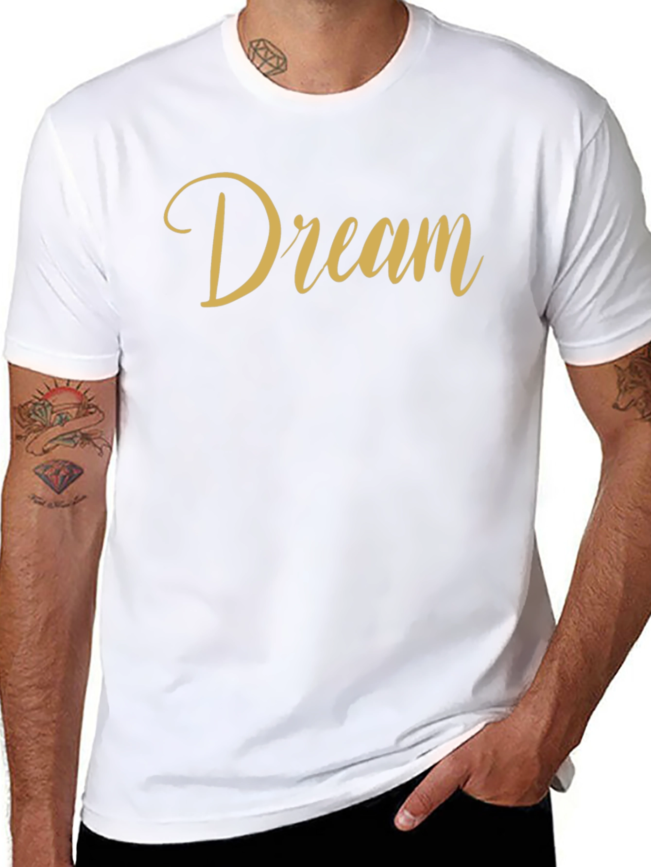 Dream Script Tee - Stylish Comfort