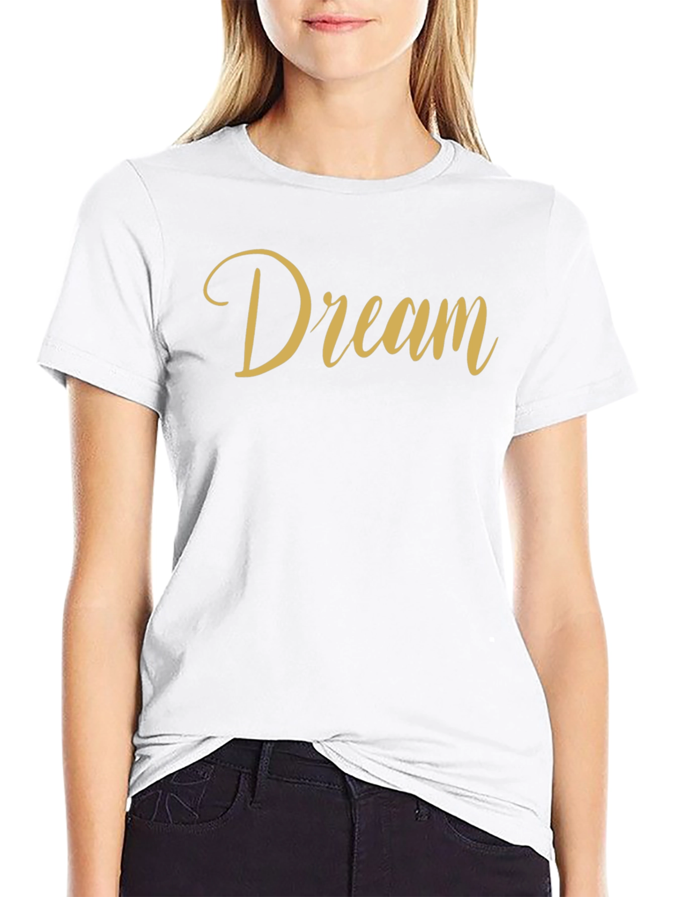 Dream Script Tee - Stylish Comfort