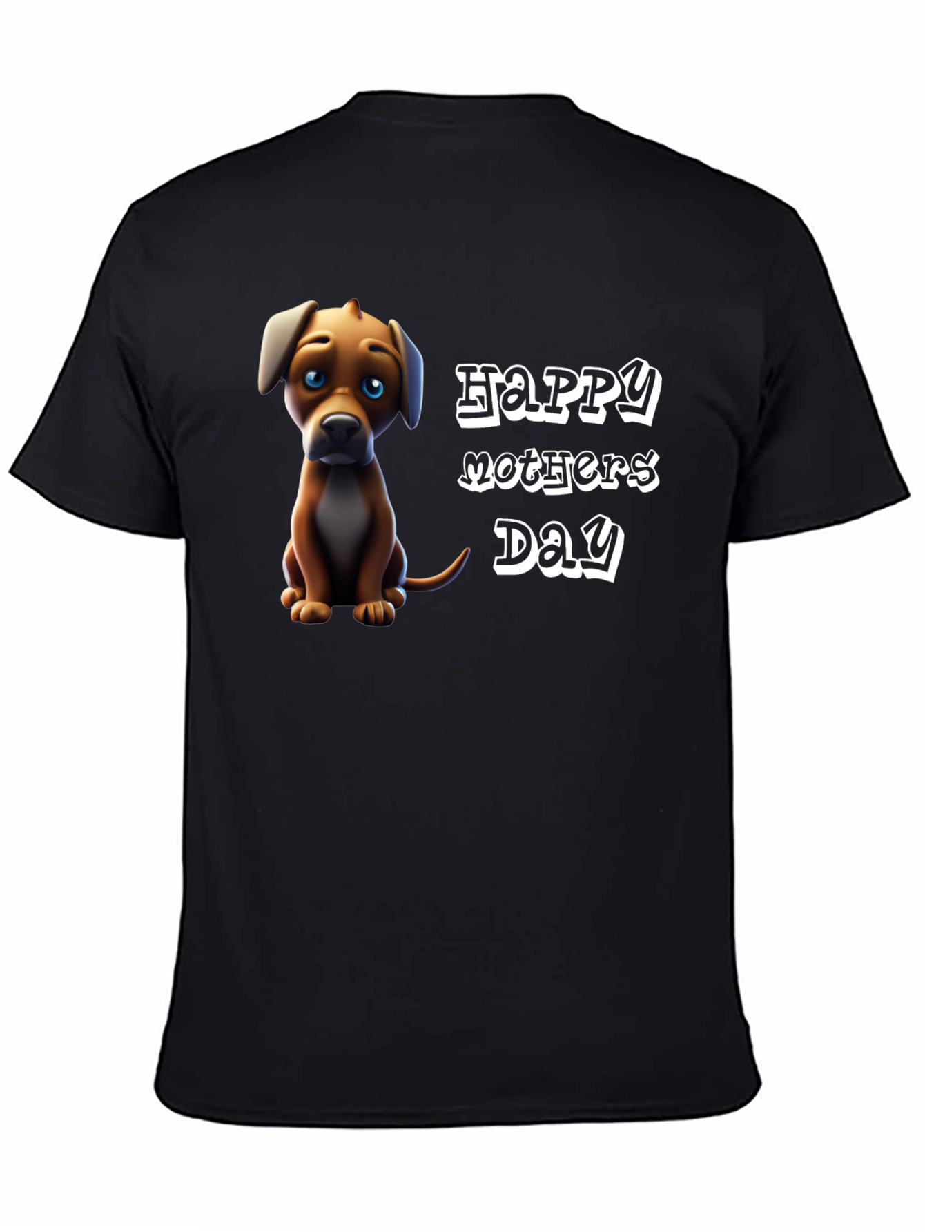 Happy Mothers Day Dog Graphic T-Shirt