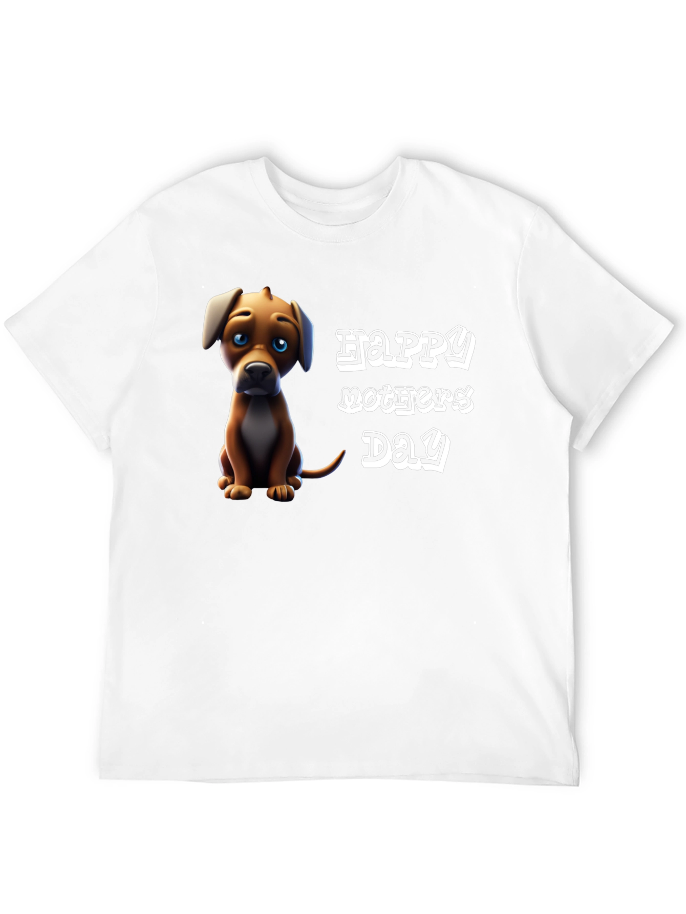 Happy Mothers Day Dog Graphic T-Shirt
