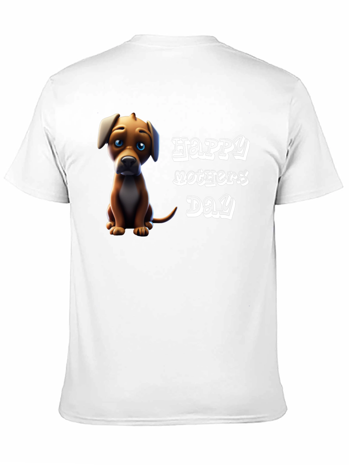 Happy Mothers Day Dog Graphic T-Shirt