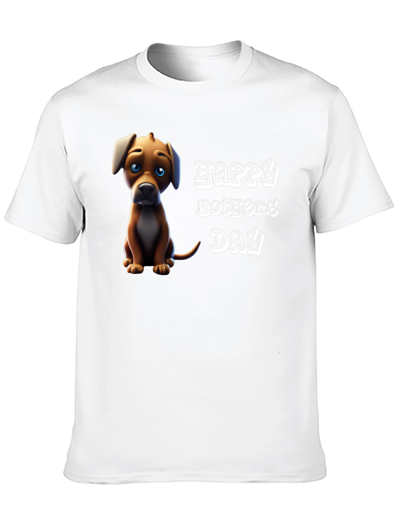 Happy Mothers Day Dog Graphic T-Shirt