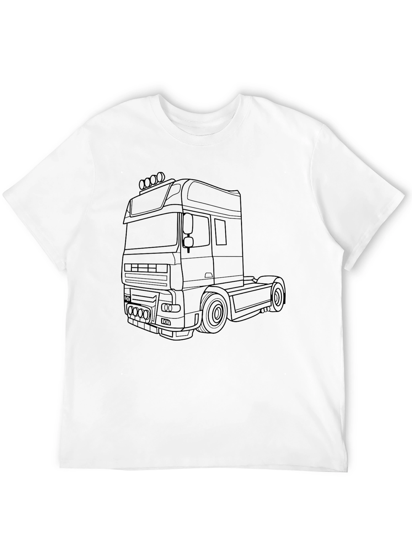 Truck Outline Graphic T-Shirt
