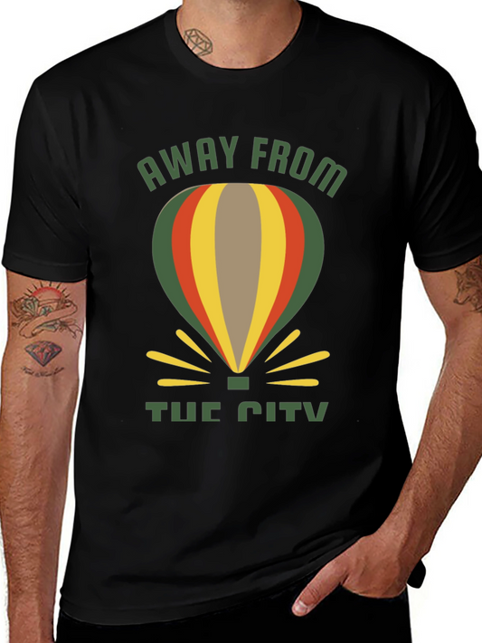 Away From The City Hot Air Balloon T-Shirt