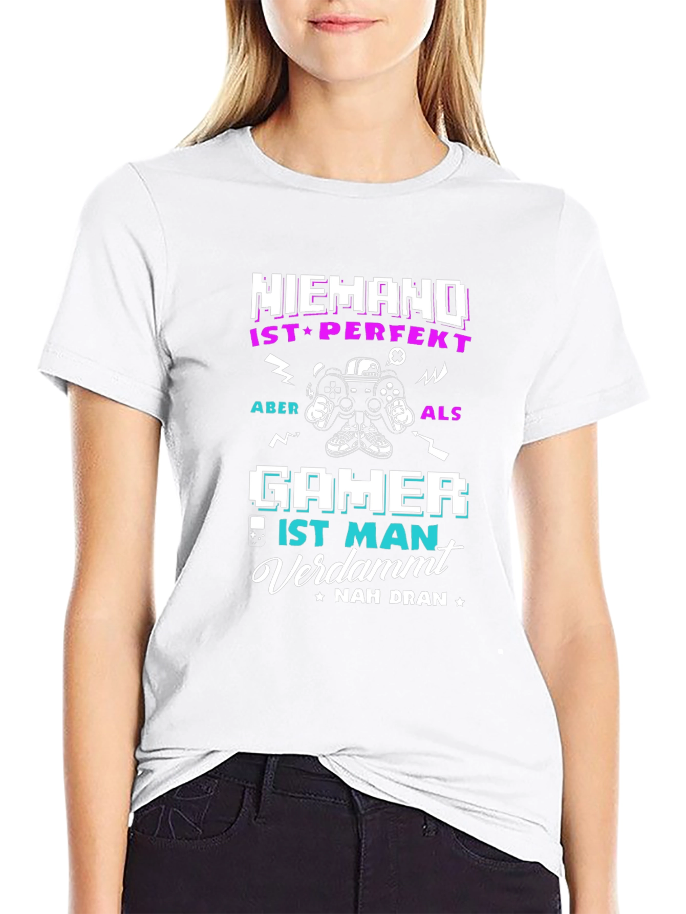Gamer T-Shirt - Niemand Ist Perfekt