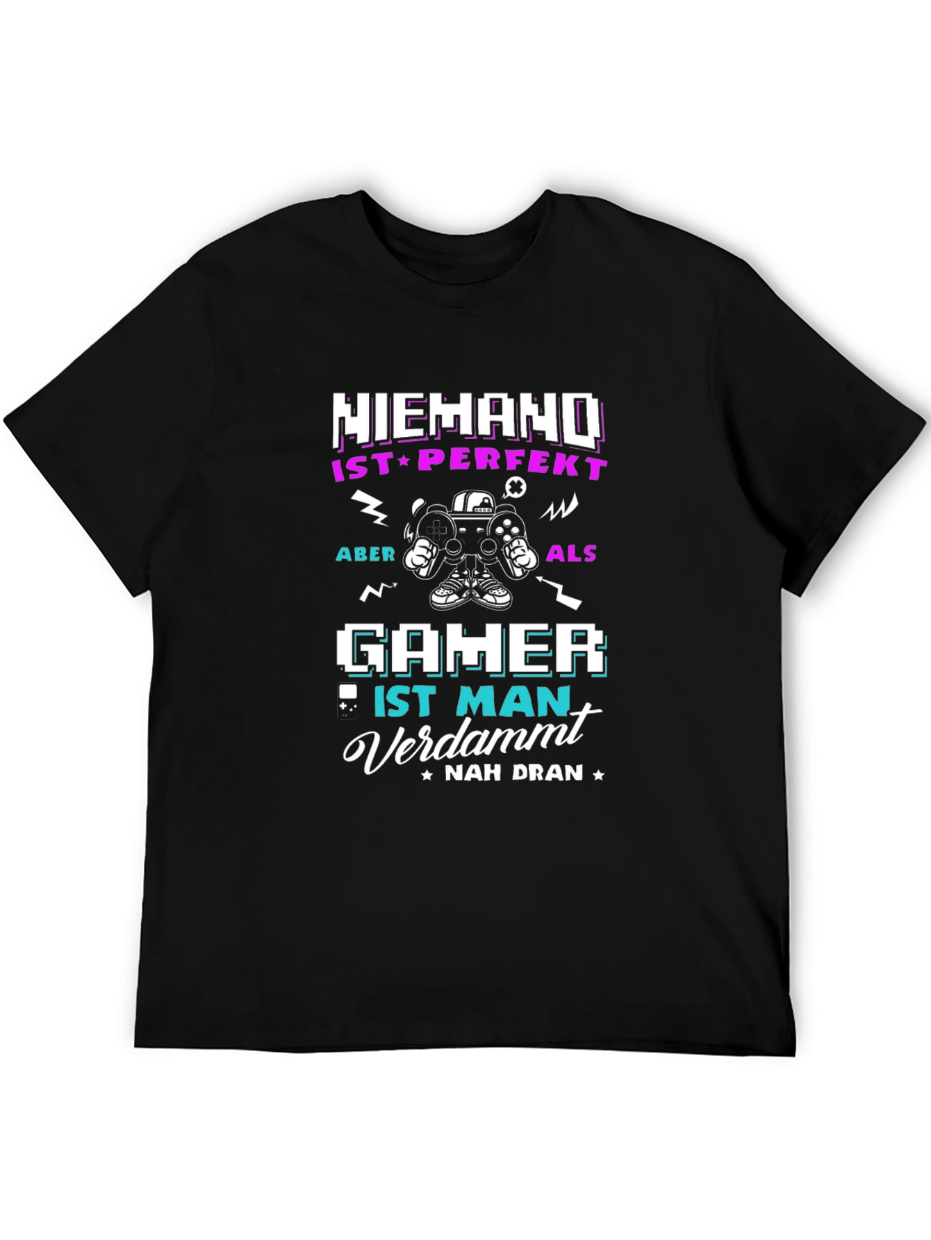 Gamer T-Shirt - Niemand Ist Perfekt