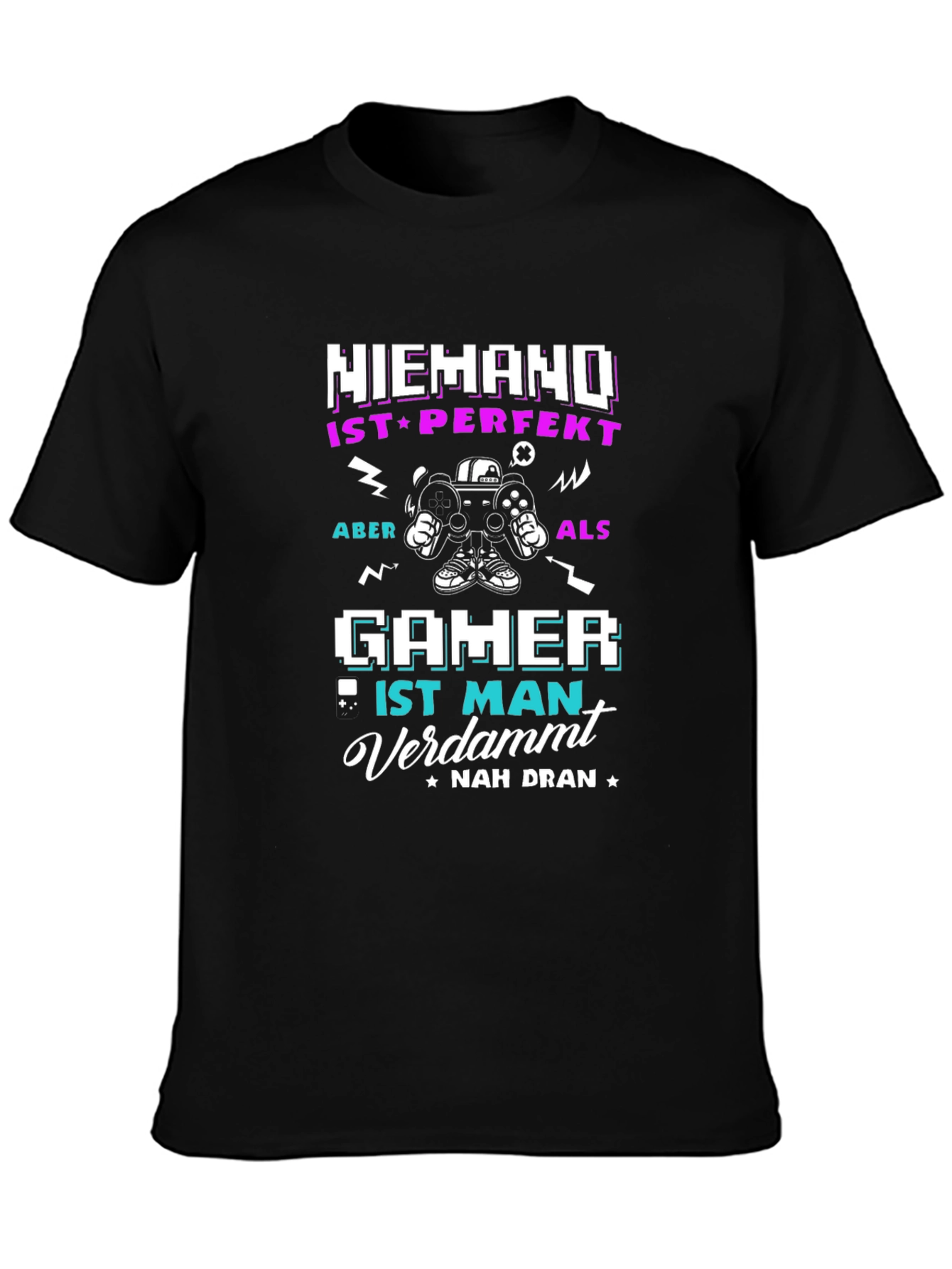 Gamer T-Shirt - Niemand Ist Perfekt
