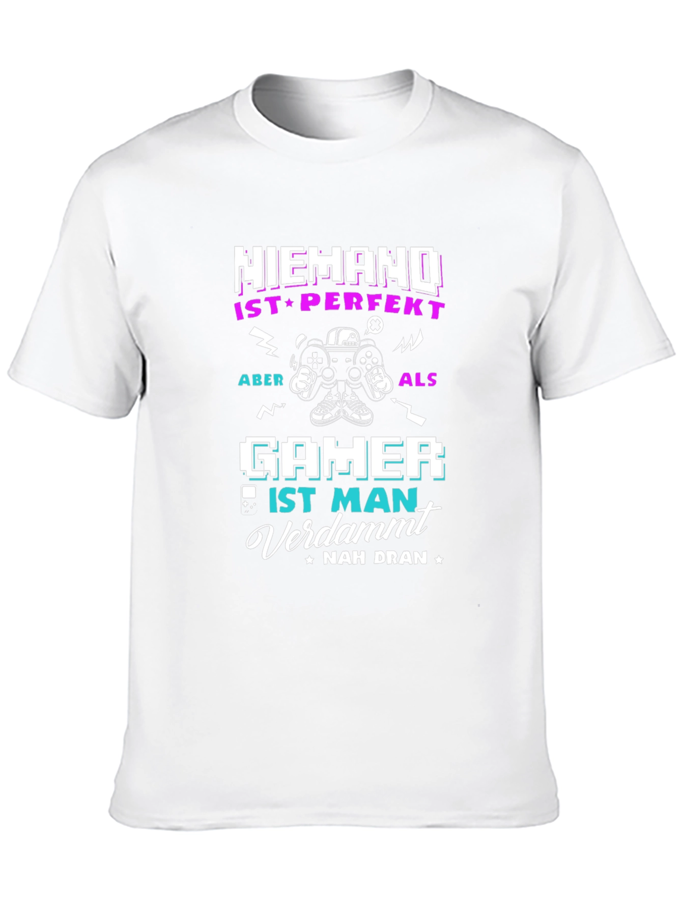 Gamer T-Shirt - Niemand Ist Perfekt