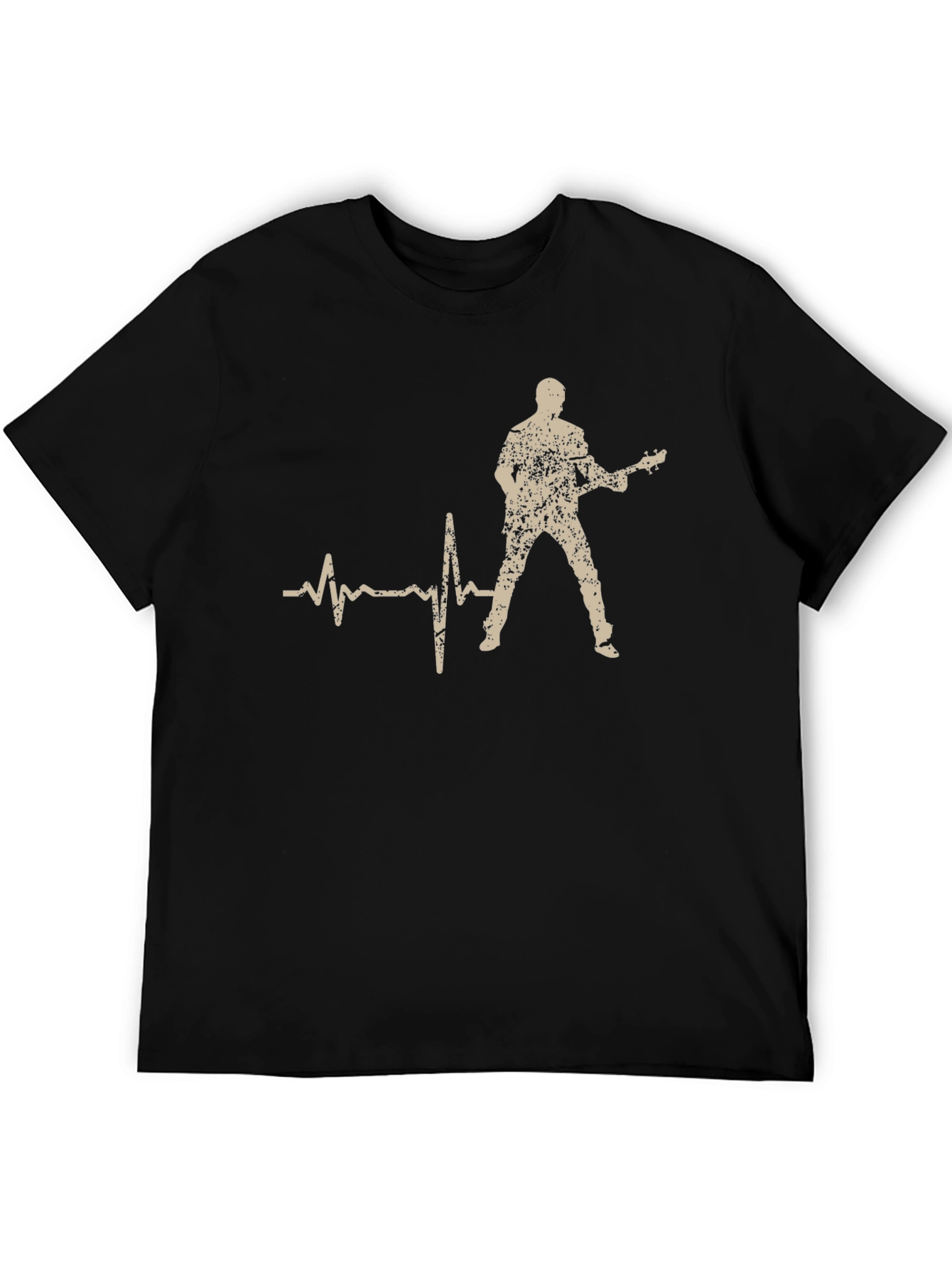 Guitarist Heartbeat T-Shirt - Rock and Roll Tee