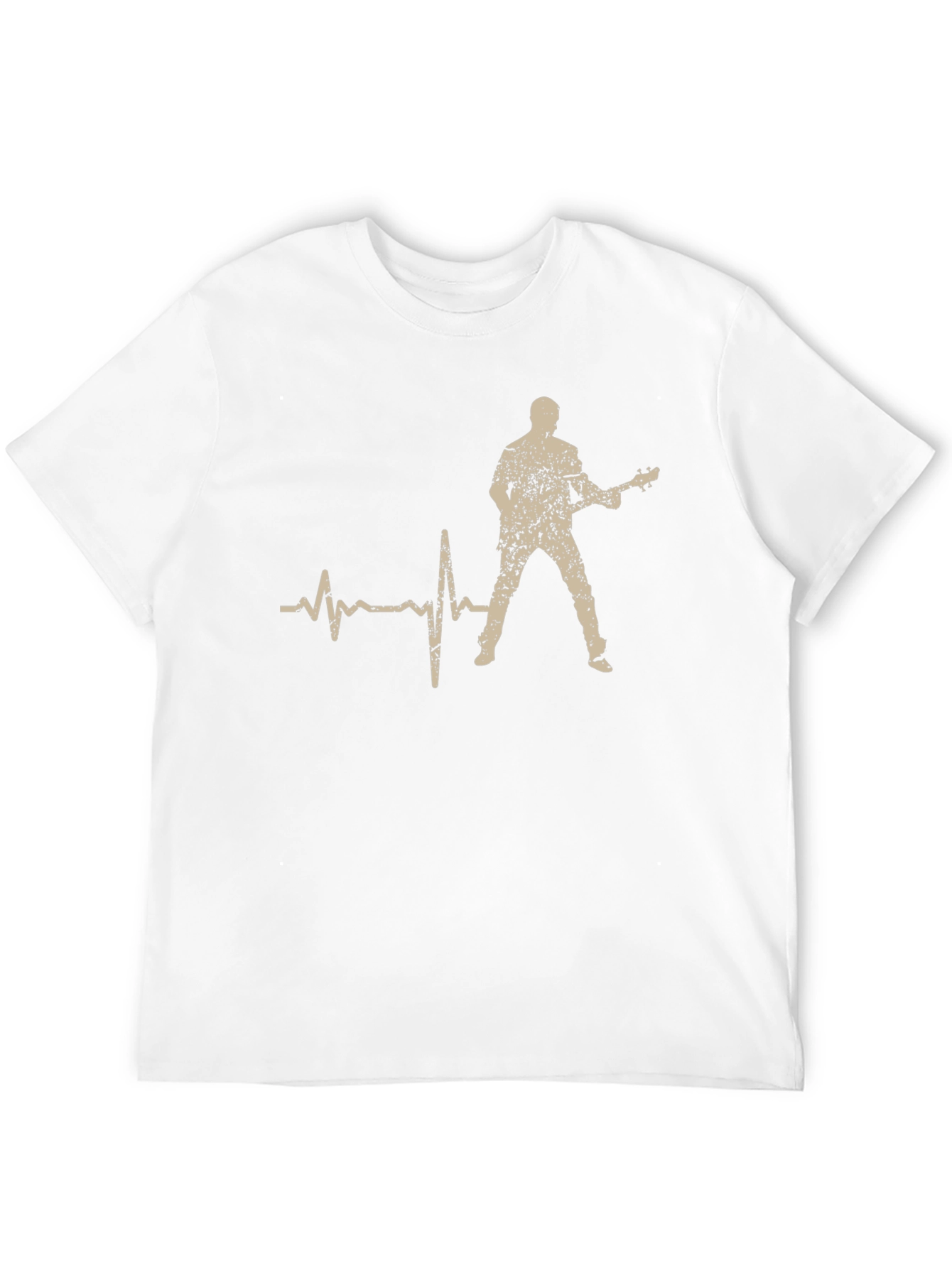 Guitarist Heartbeat T-Shirt - Rock and Roll Tee