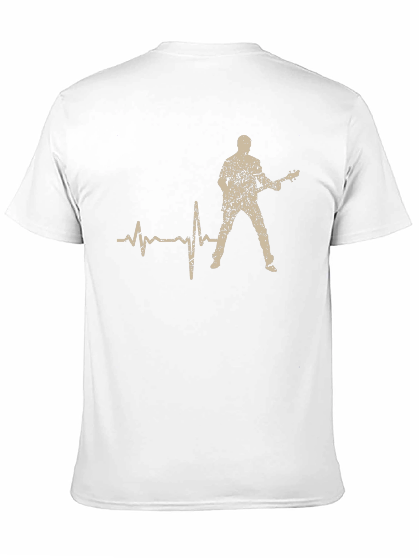 Guitarist Heartbeat T-Shirt - Rock and Roll Tee
