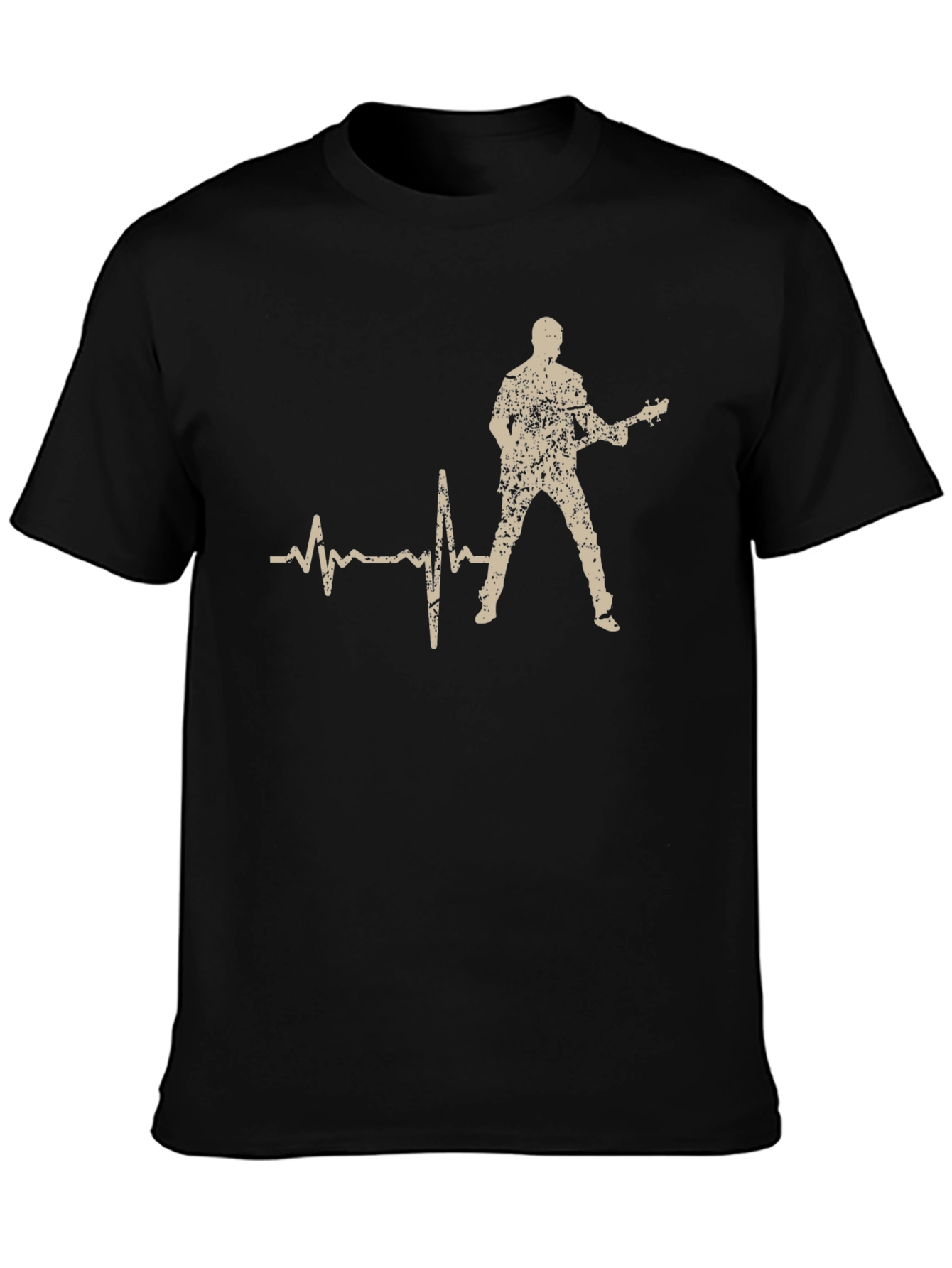 Guitarist Heartbeat T-Shirt - Rock and Roll Tee