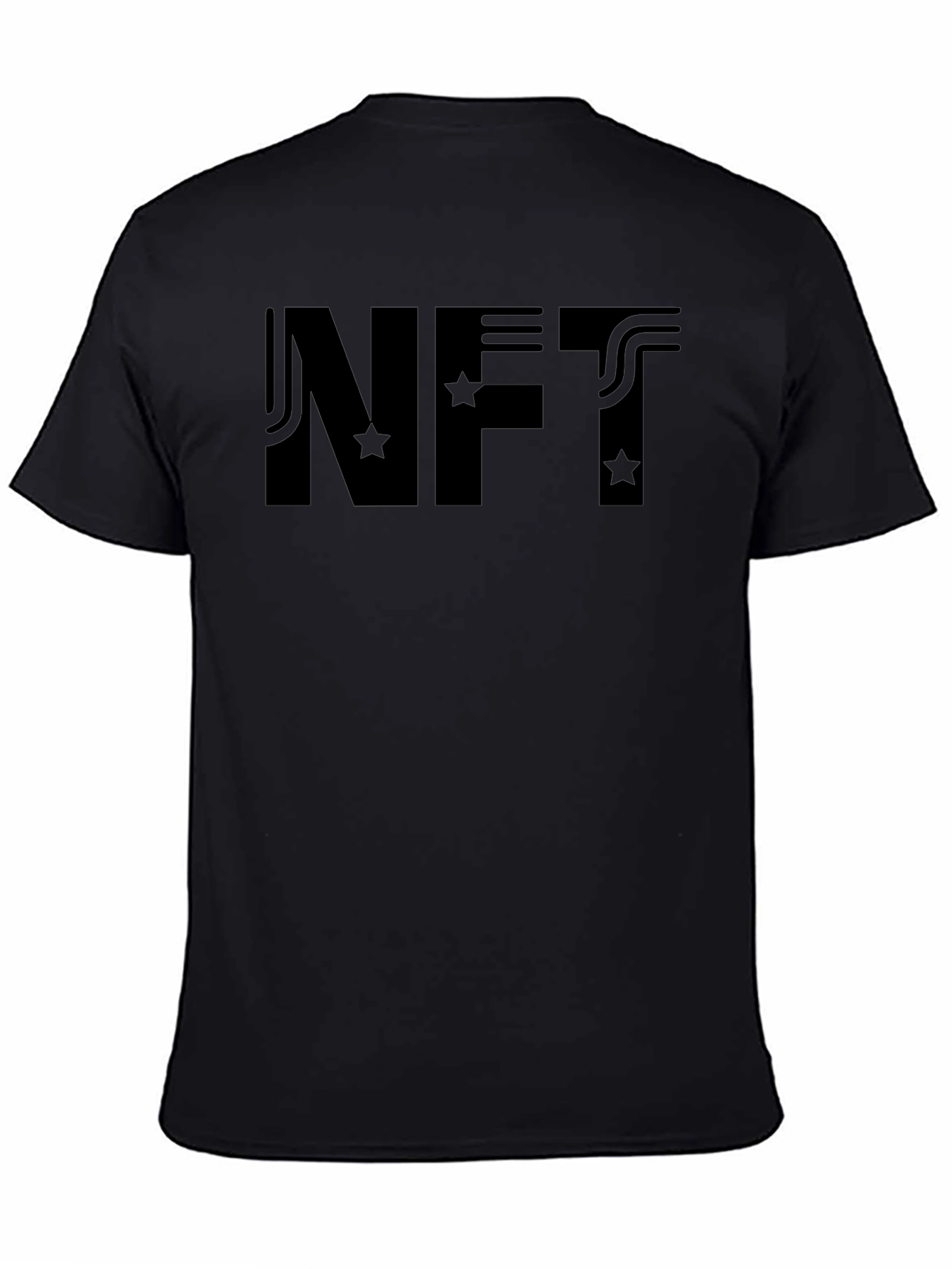 NFT Graphic Tee - Black Cotton T-Shirt