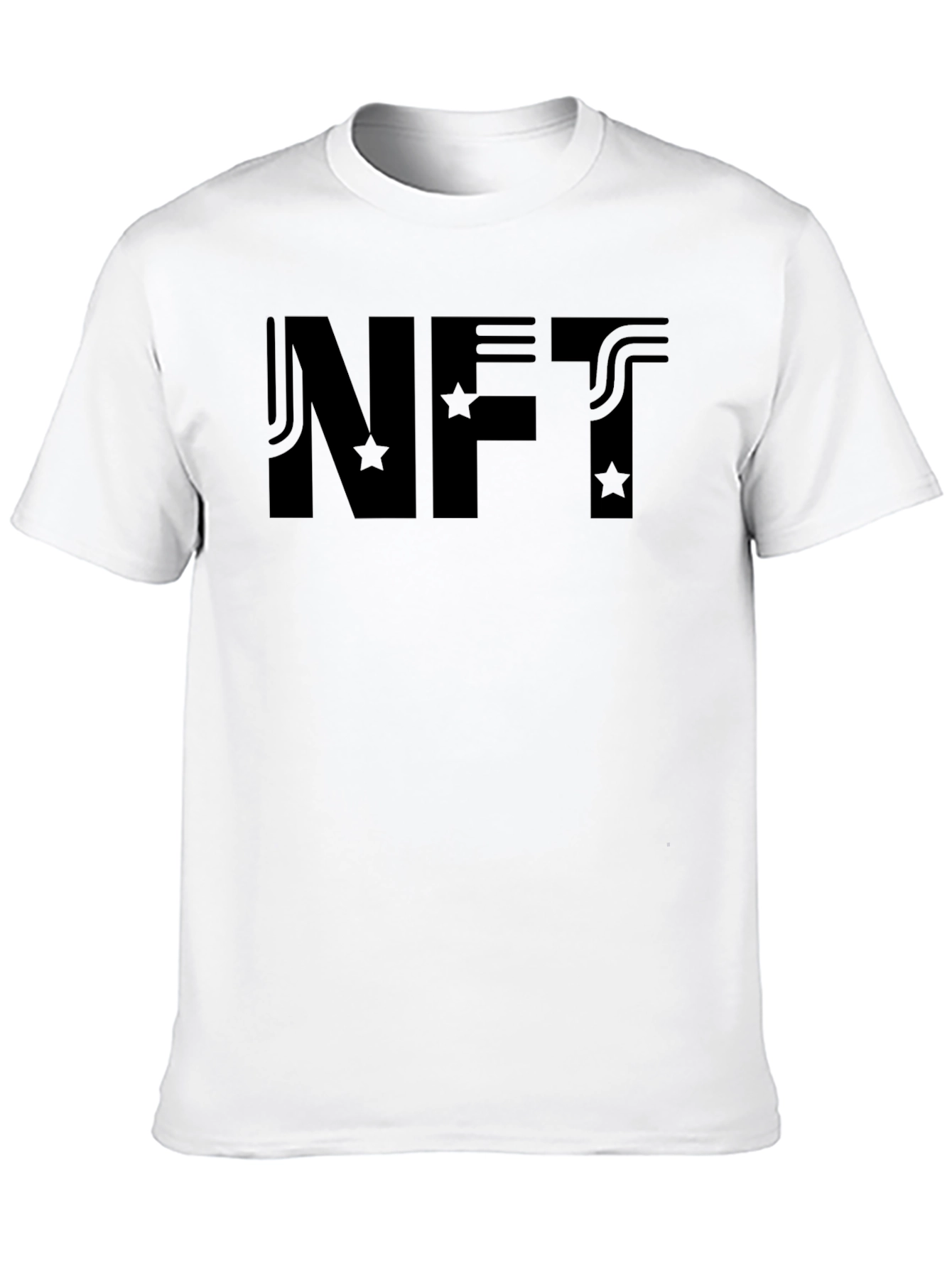 NFT Graphic Tee - Black Cotton T-Shirt
