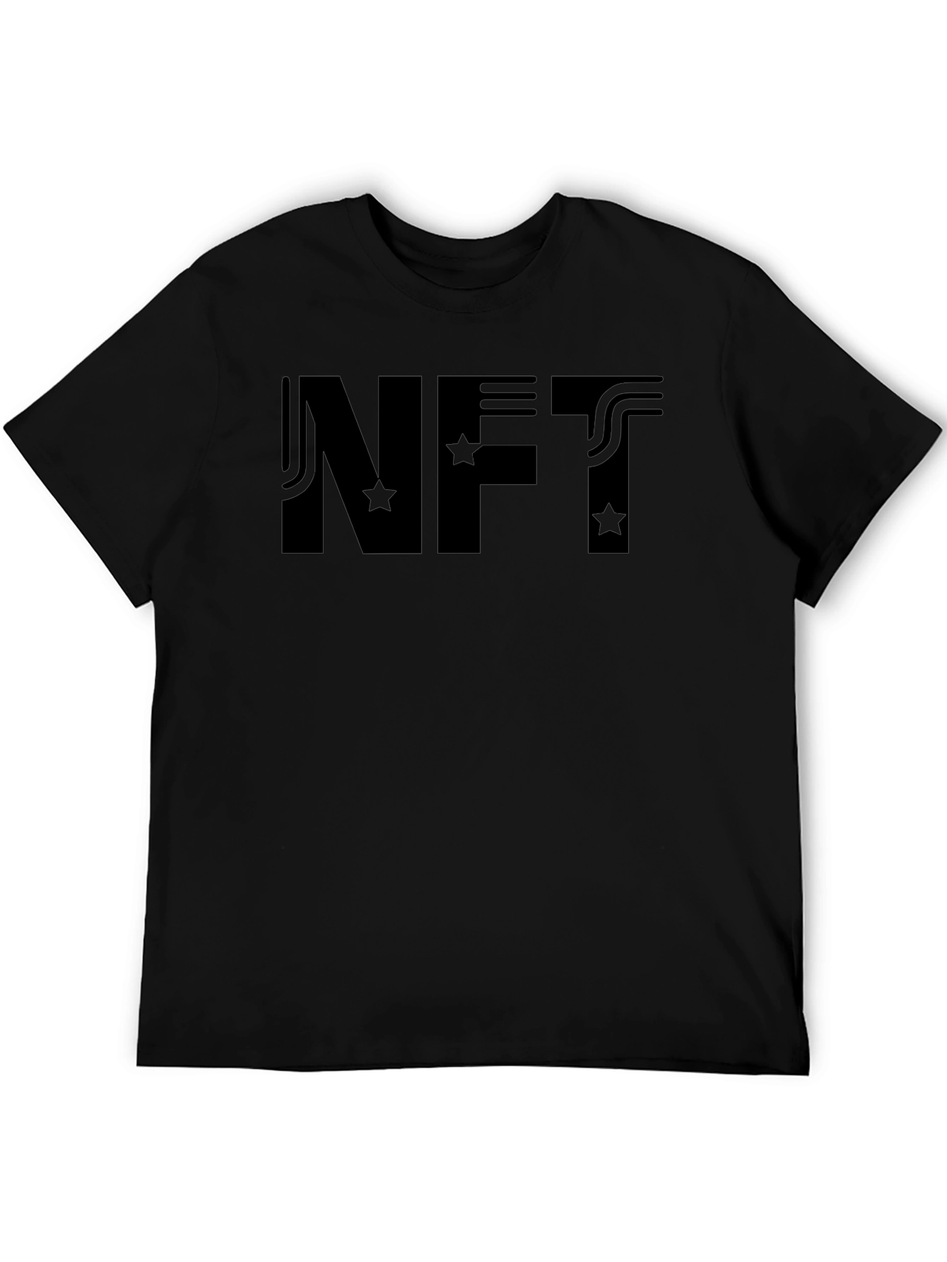 NFT Graphic Tee - Black Cotton T-Shirt