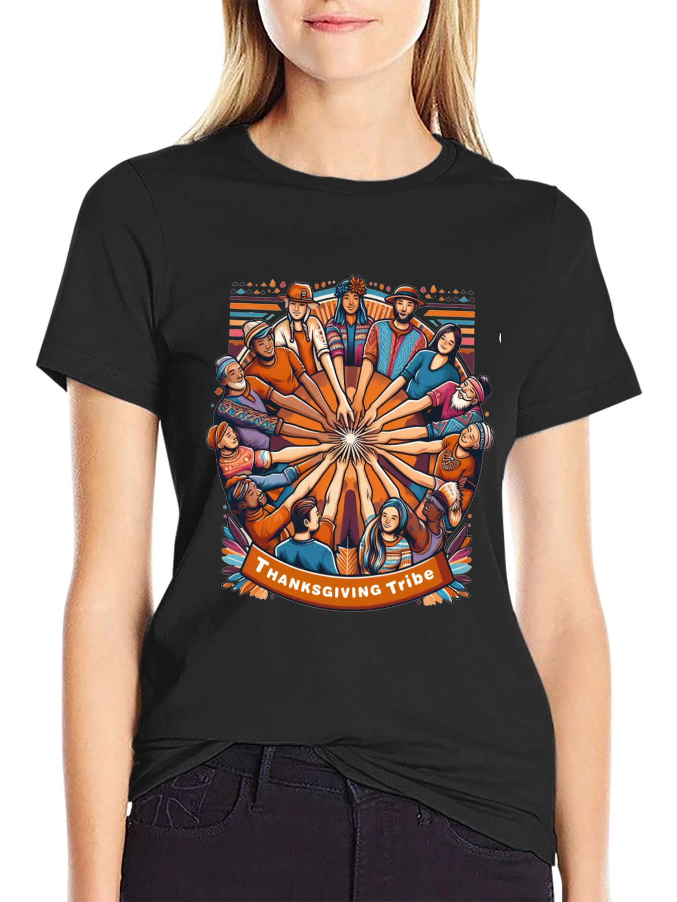 Thanksgiving Tribe Graphic T-Shirt