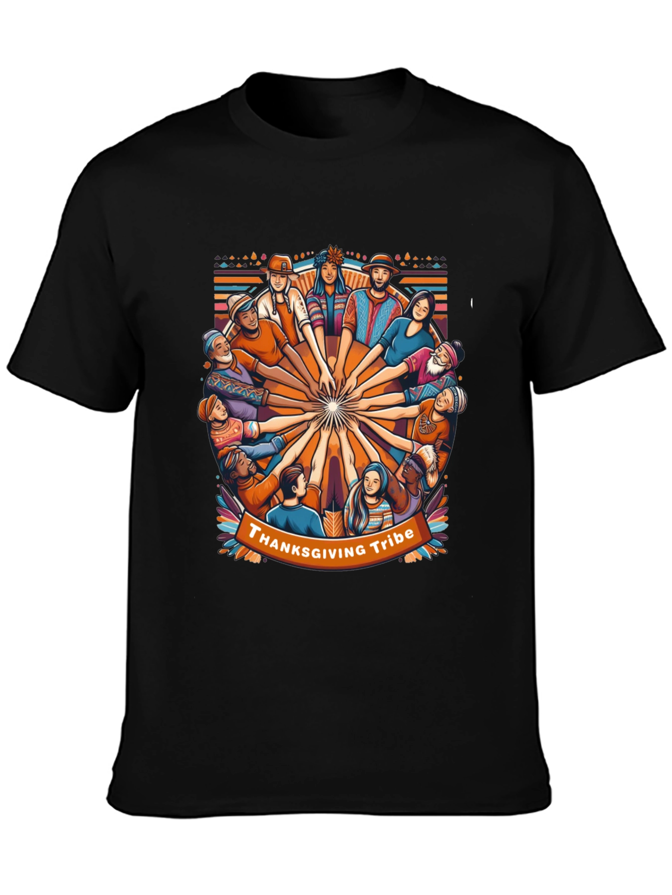 Thanksgiving Tribe Graphic T-Shirt