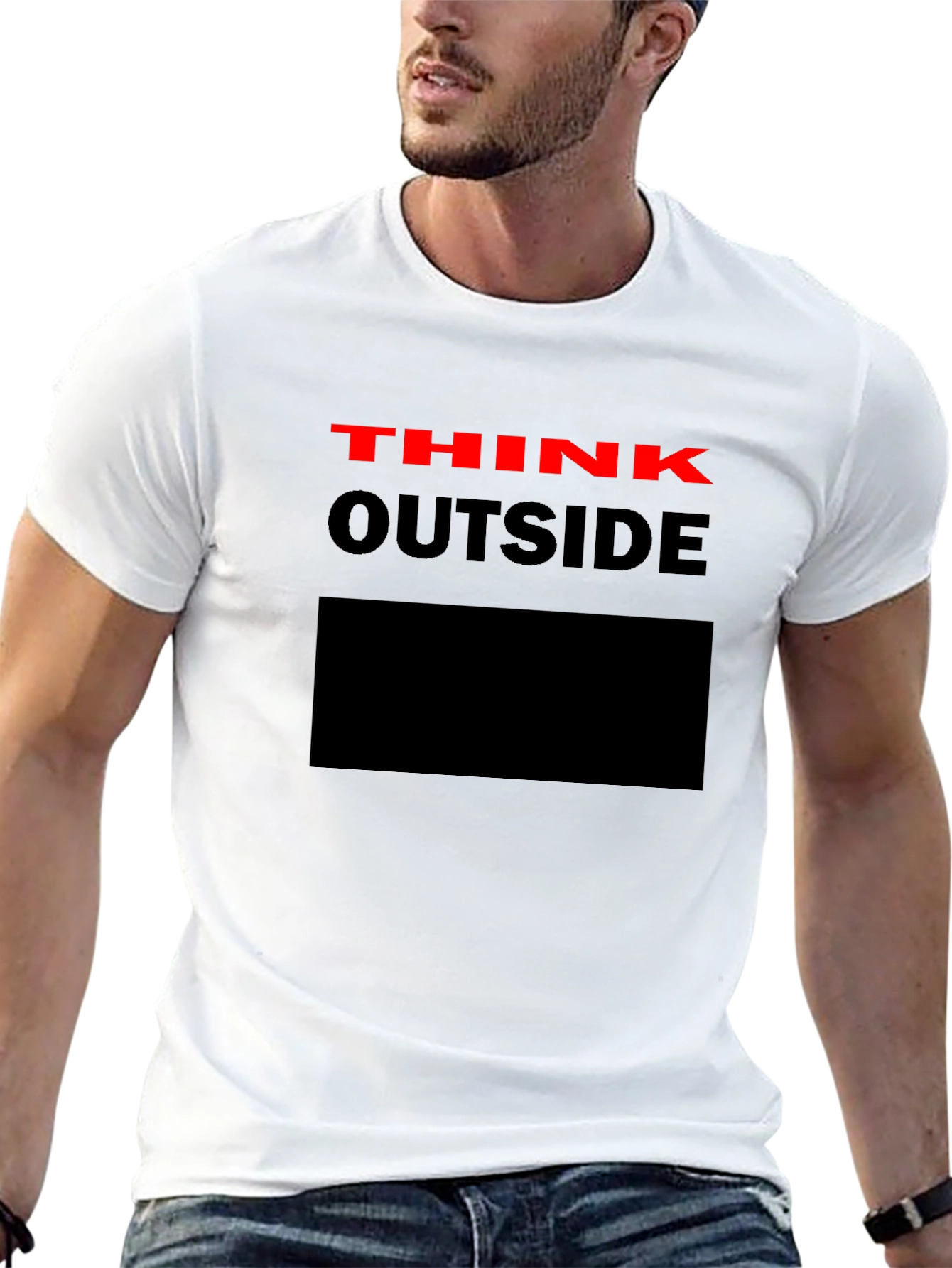 Think Outside the Box Graphic T-Shirt