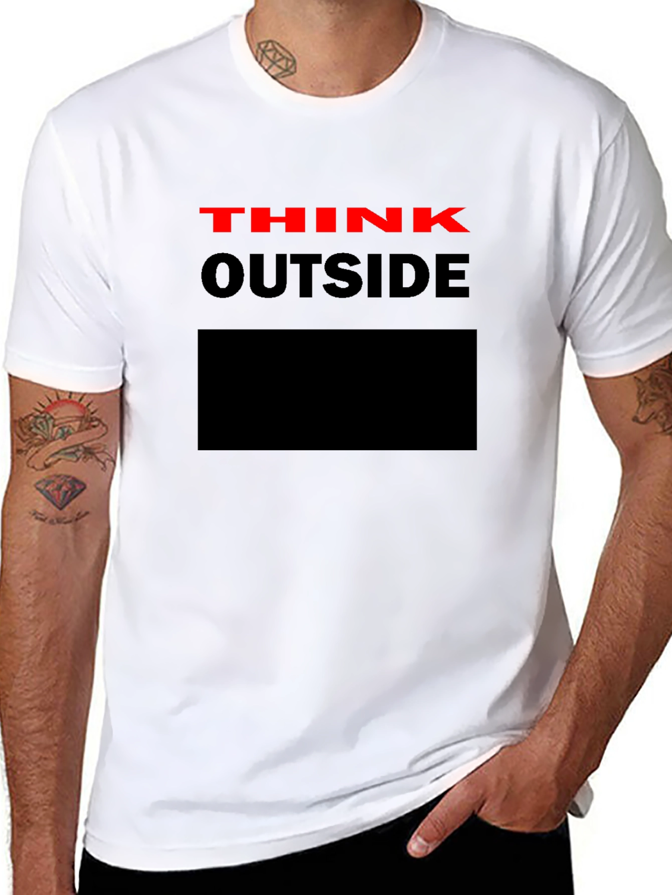 Think Outside the Box Graphic T-Shirt