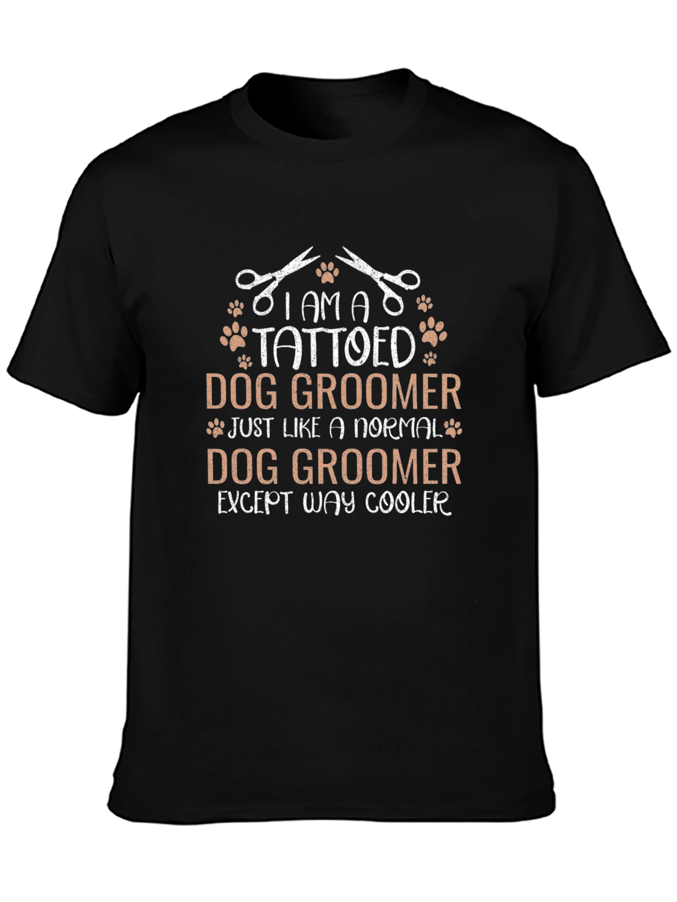 Tattooed Dog Groomer Graphic Tee - Cool Unisex Shirt