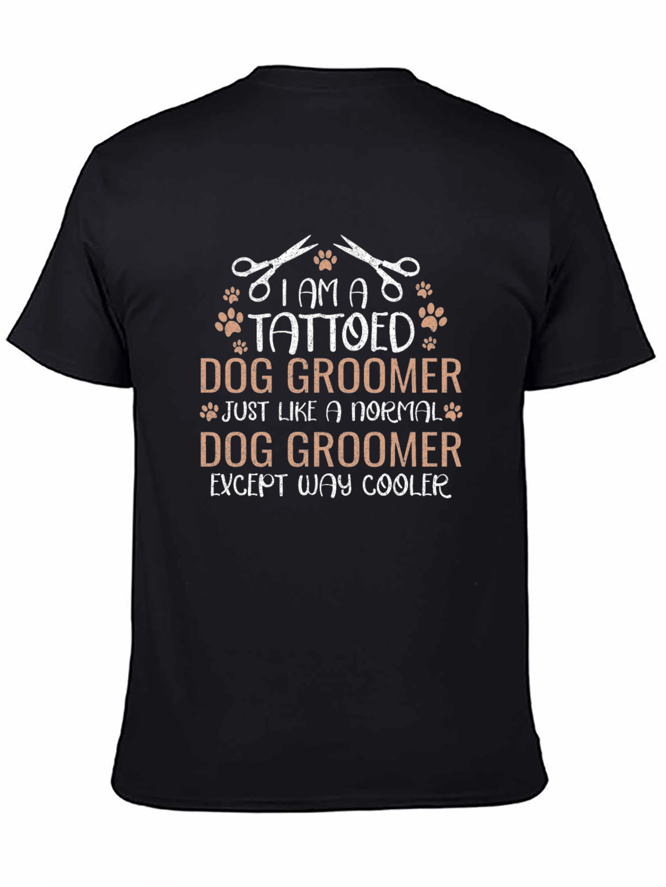 Tattooed Dog Groomer Graphic Tee - Cool Unisex Shirt