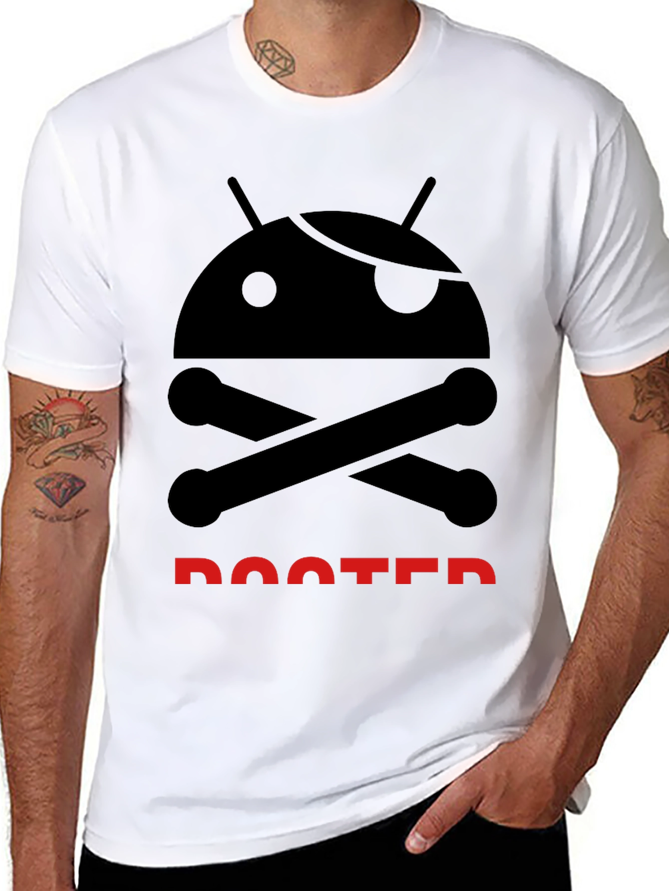 Rooted Android T-Shirt - Geek Pirate Tee