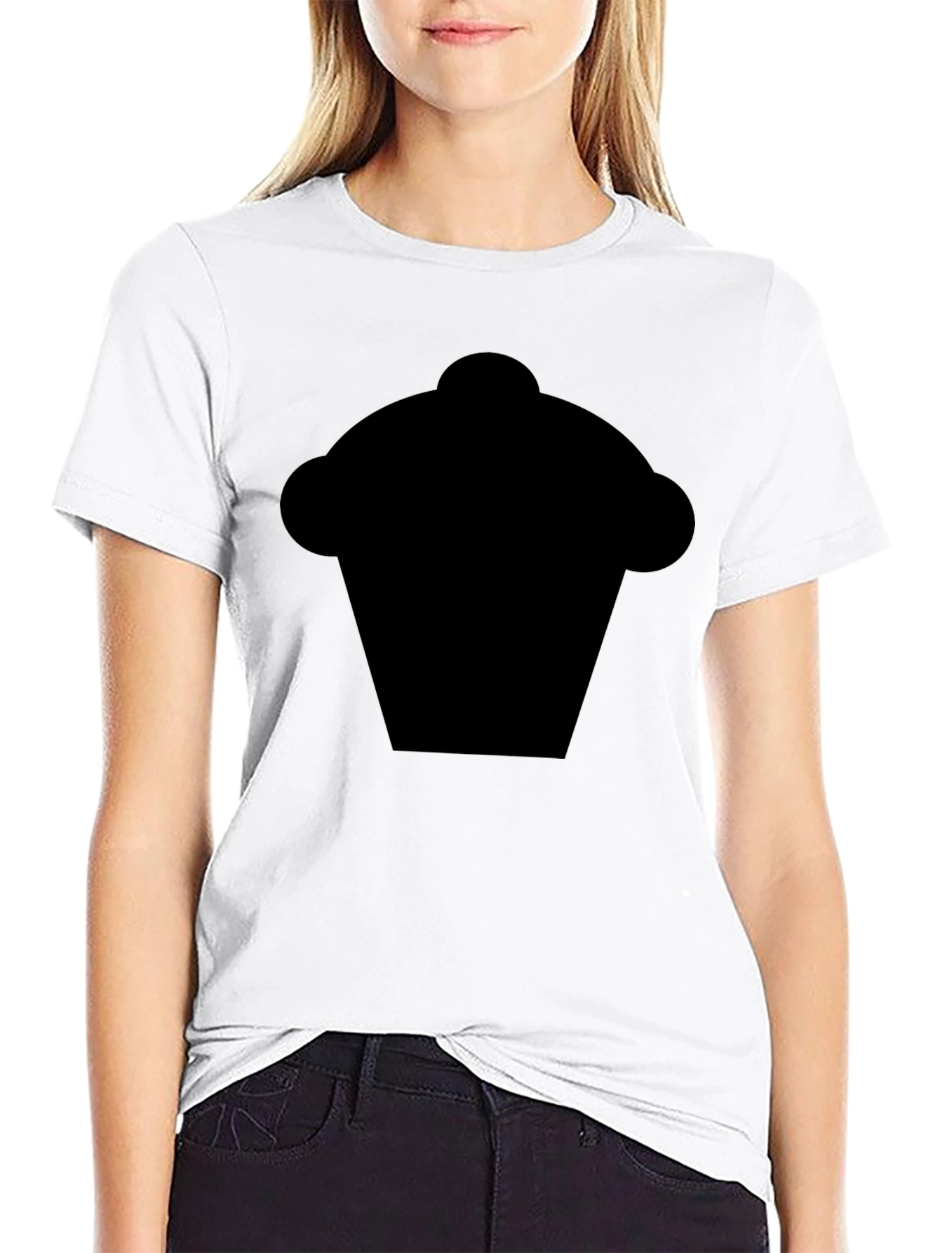 Black Cupcake Graphic Tee - Fun & Stylish