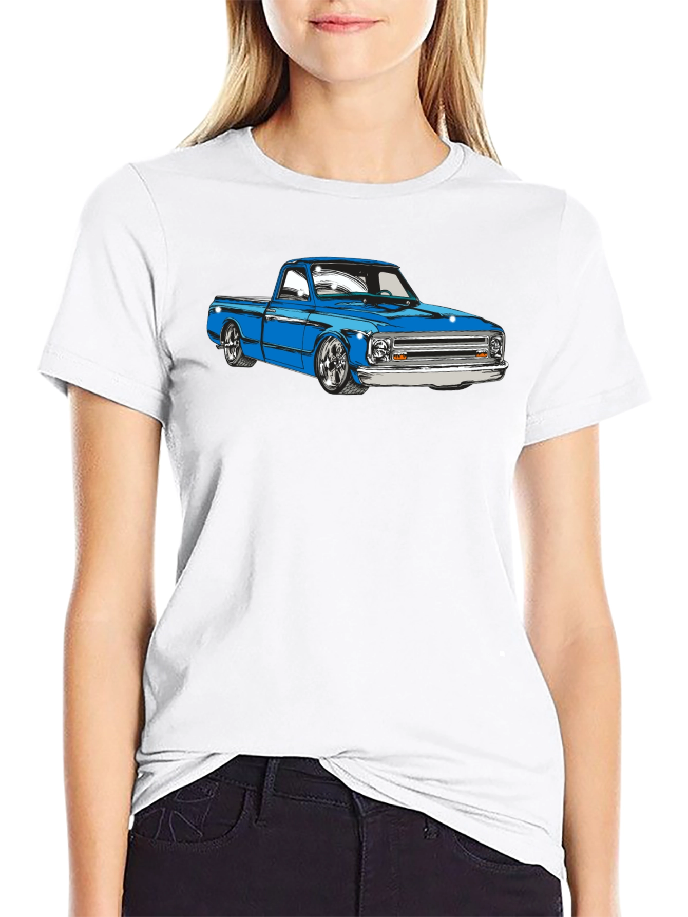 Classic Blue Truck Graphic T-Shirt
