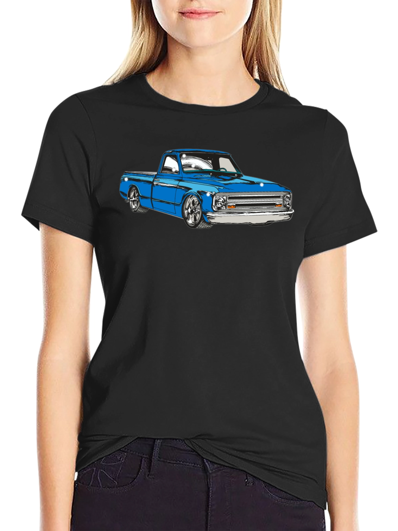 Classic Blue Truck Graphic T-Shirt