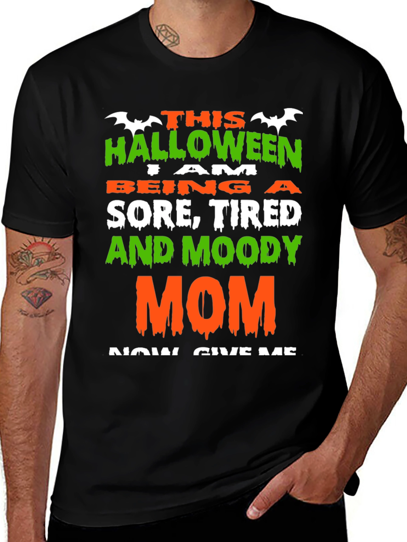 Halloween Sore Tired Moody Mom T-Shirt