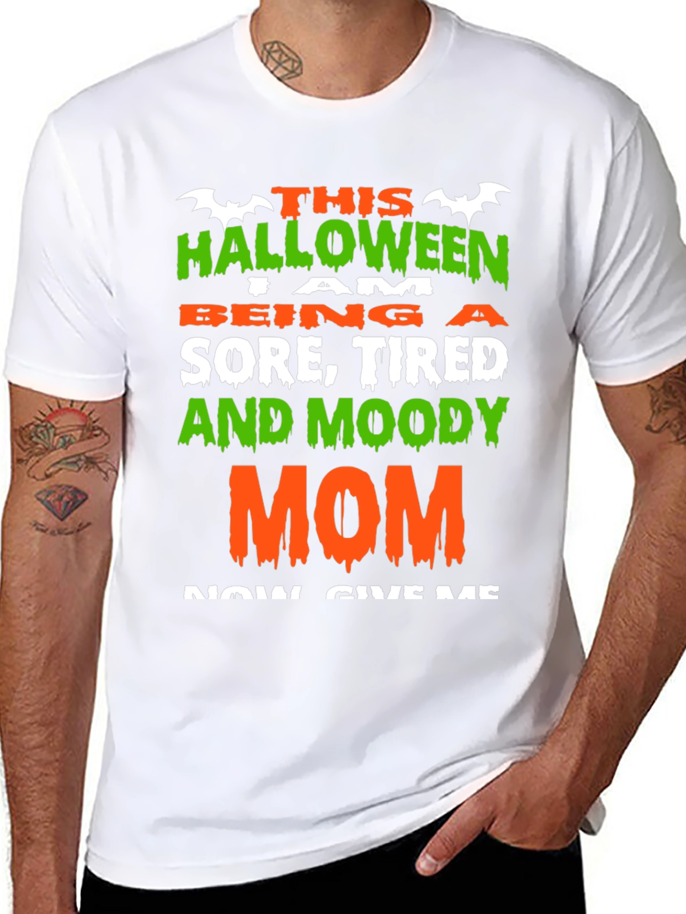 Halloween Sore Tired Moody Mom T-Shirt
