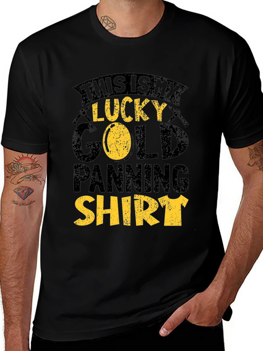 Lucky Gold Panning Shirt - Black Tee