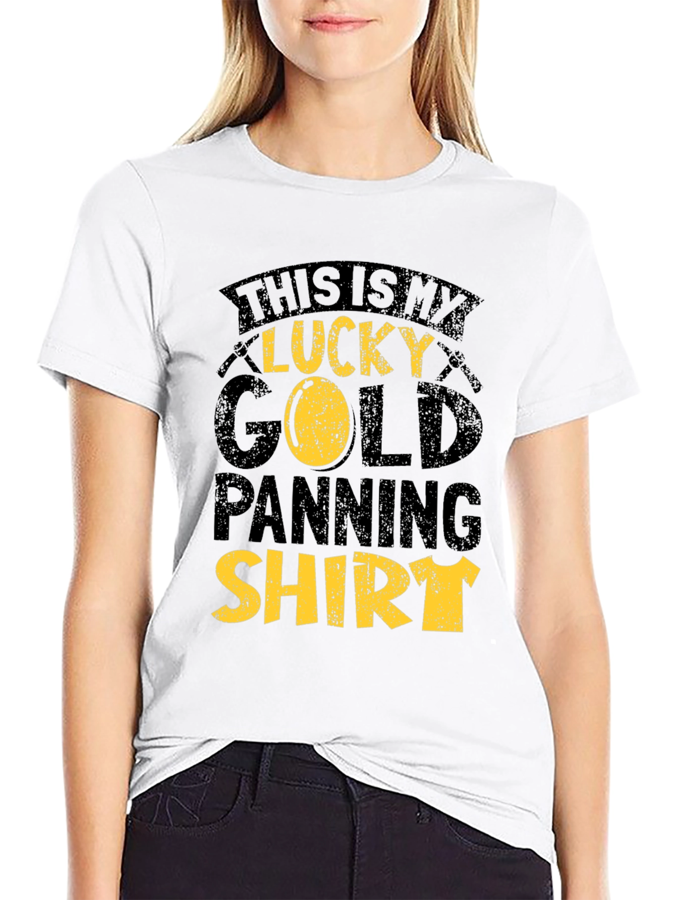 Lucky Gold Panning Shirt - Black Tee