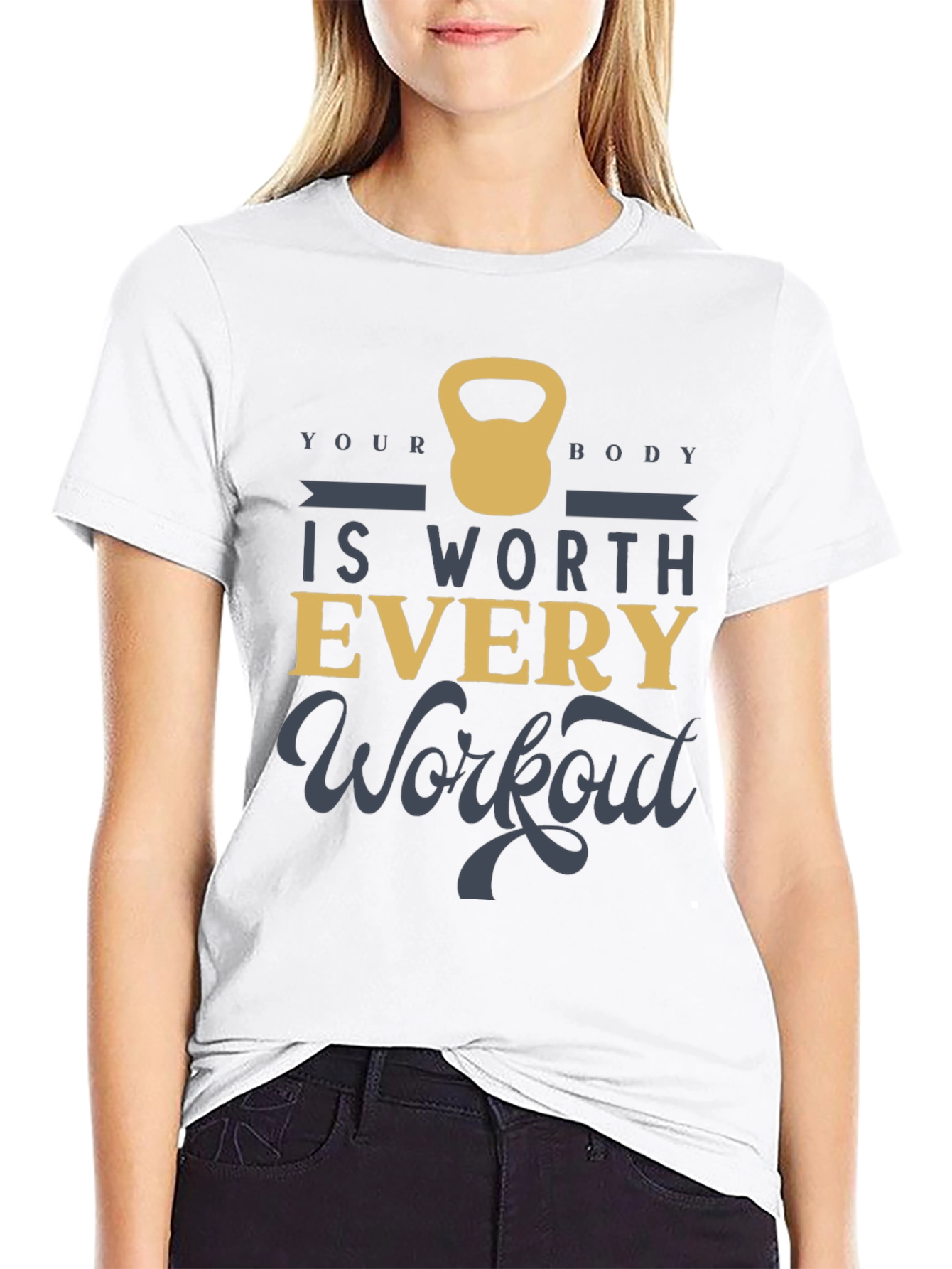 Workout Motivation Black Graphic Tee