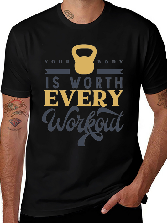 Workout Motivation Black Graphic Tee