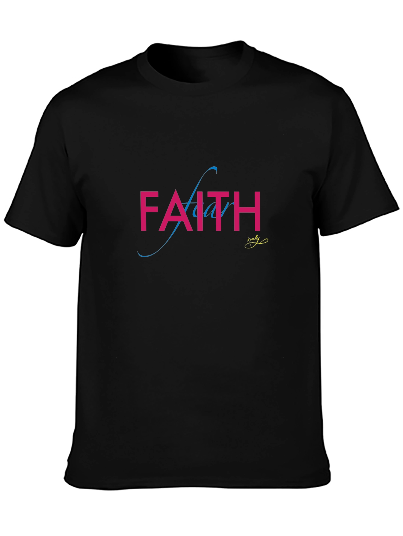 Faith Over Fear Graphic T-Shirt - Unisex Black Tee