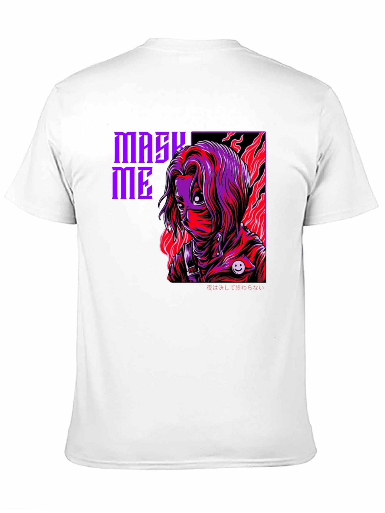 Mask Me Graphic Tee - Anime Inspired Design
