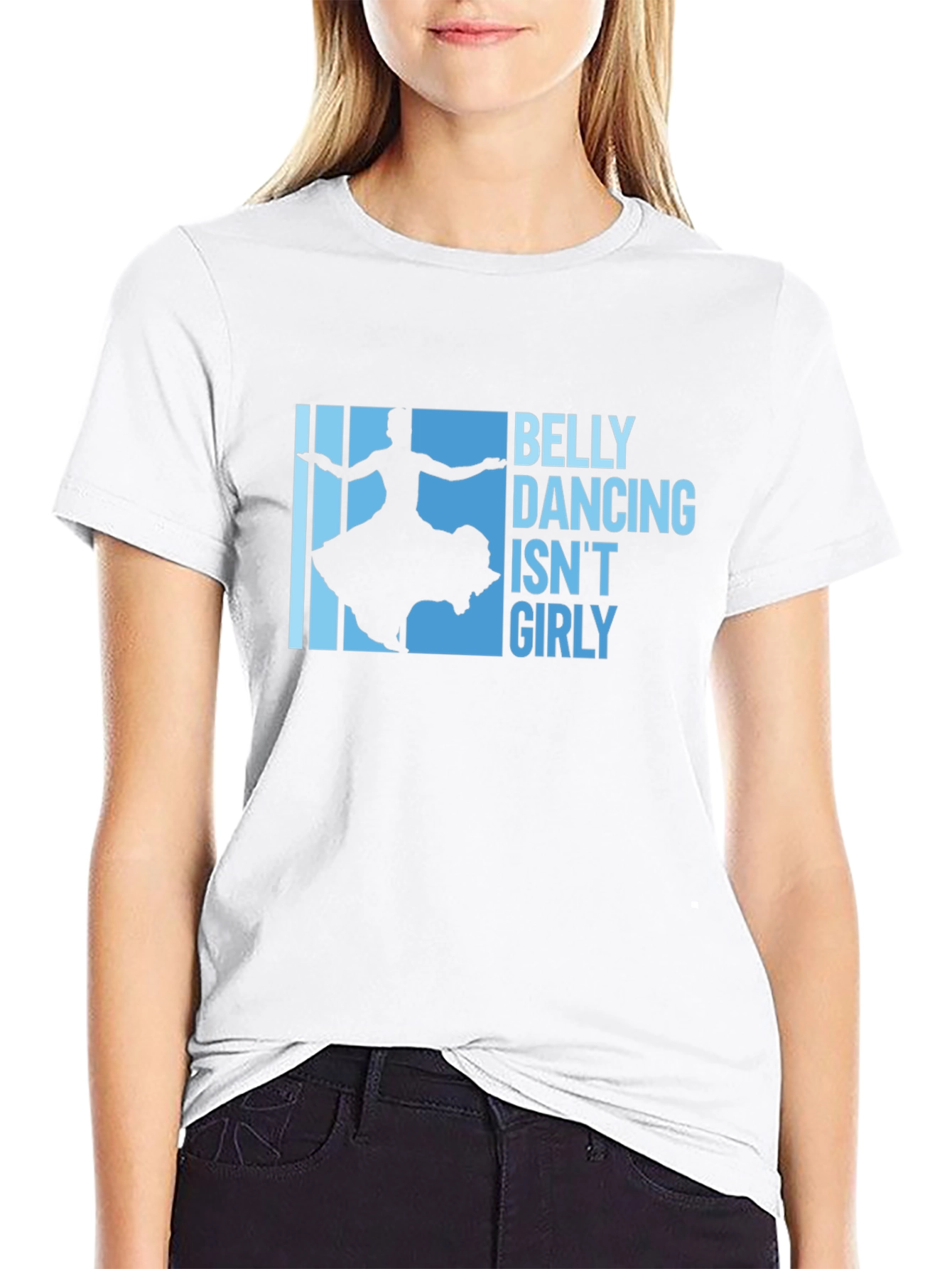 Belly Dancing Isnt Girly Graphic Tee - Black