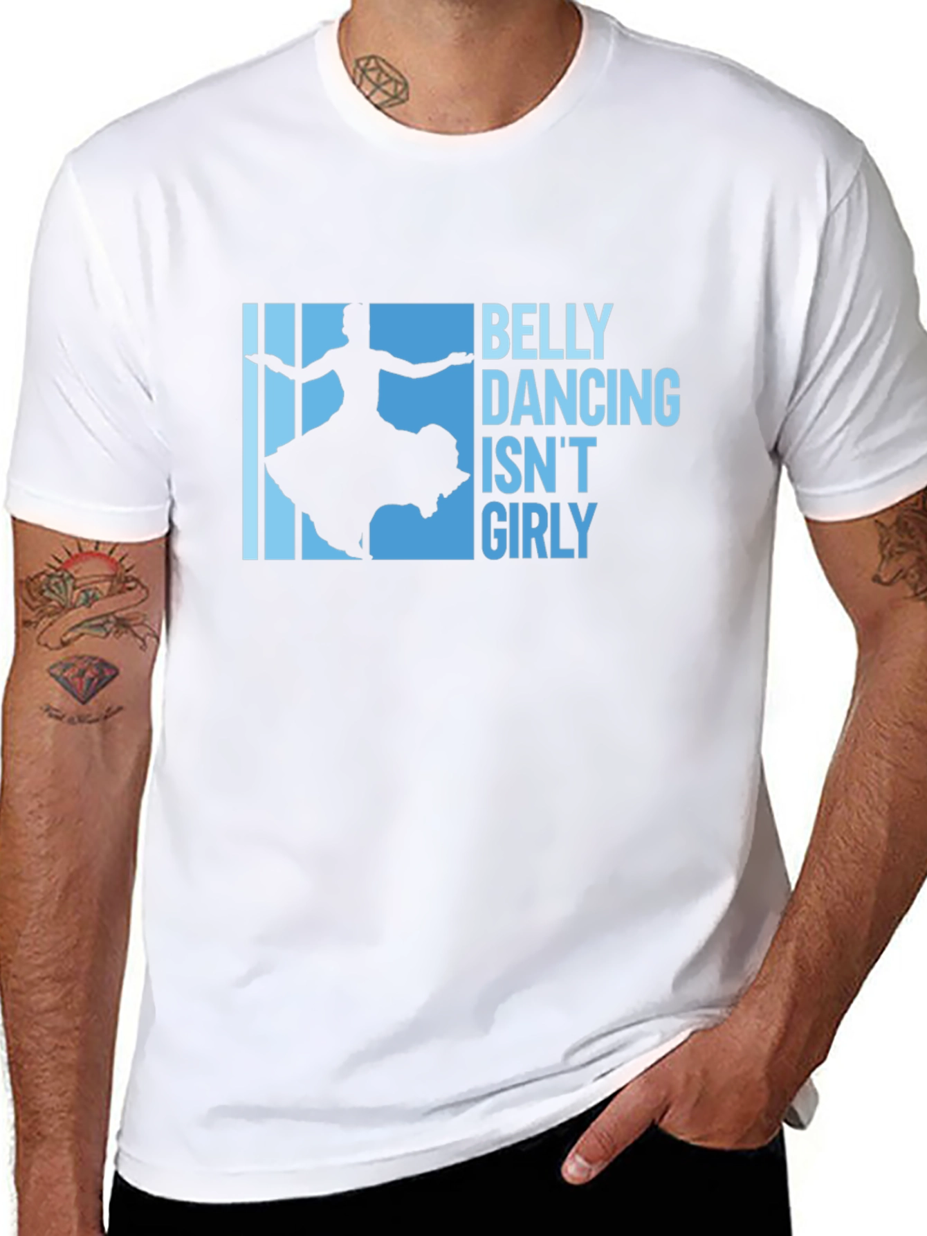 Belly Dancing Isnt Girly Graphic Tee - Black