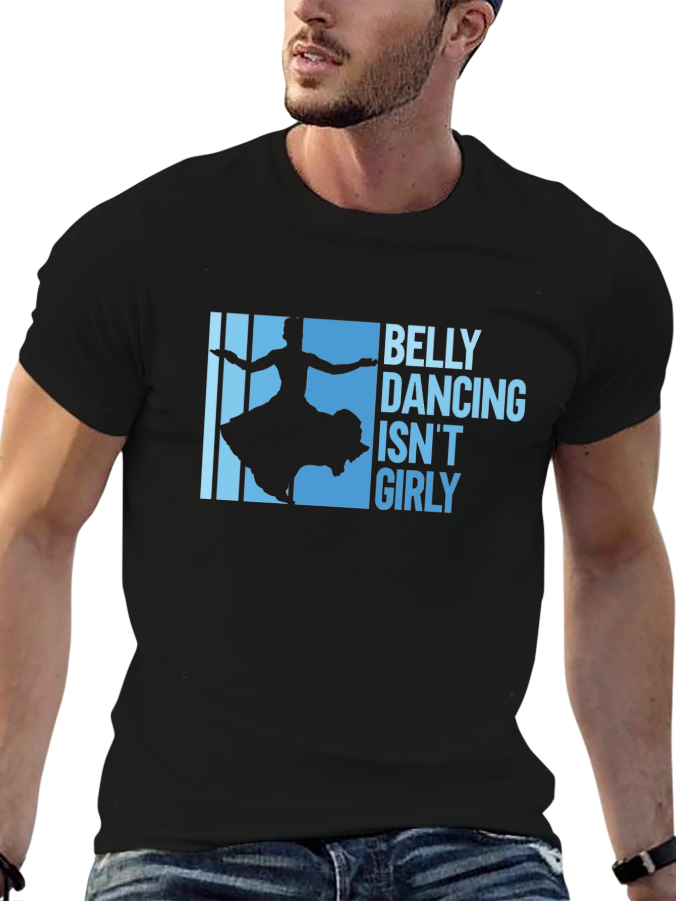 Belly Dancing Isnt Girly Graphic Tee - Black