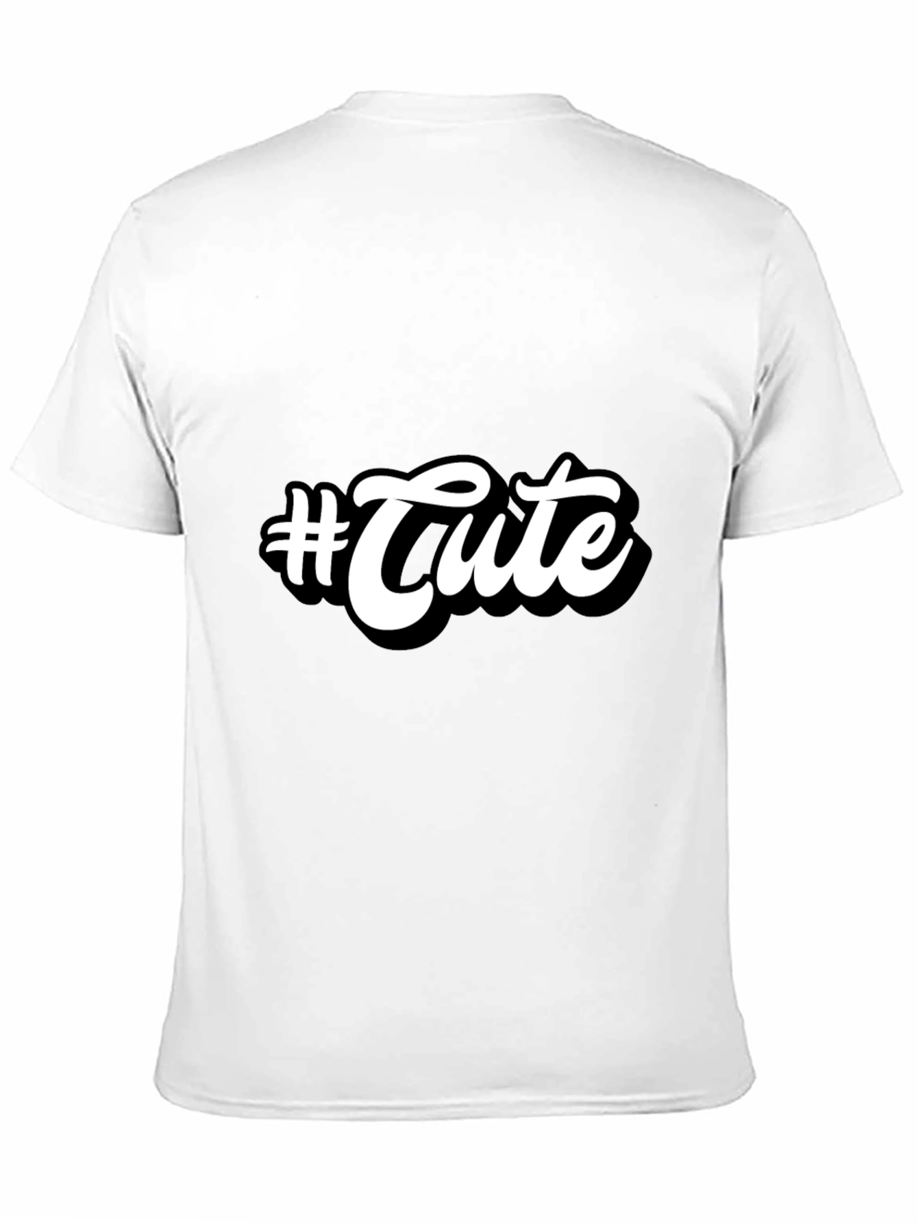 #Cute Graphic T-Shirt - Stylish Black Tee