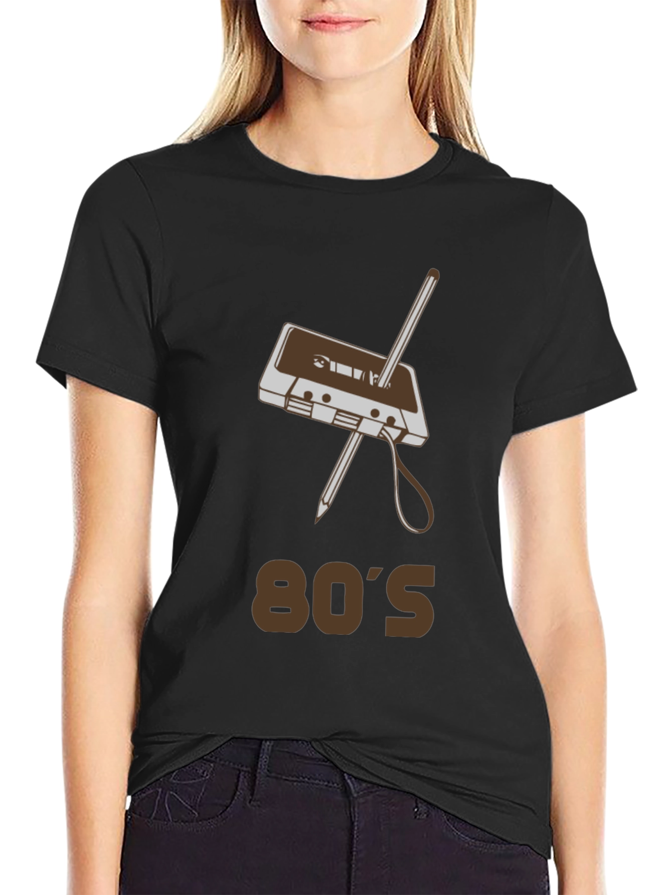 Retro 80s Cassette Tape Graphic T-Shirt